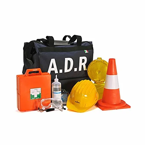 KIT ADR COMPLETO PER TRASPORTO MERCI PERICOLOSE TREMCARD CONFORME NORMATIVE VIGENTI