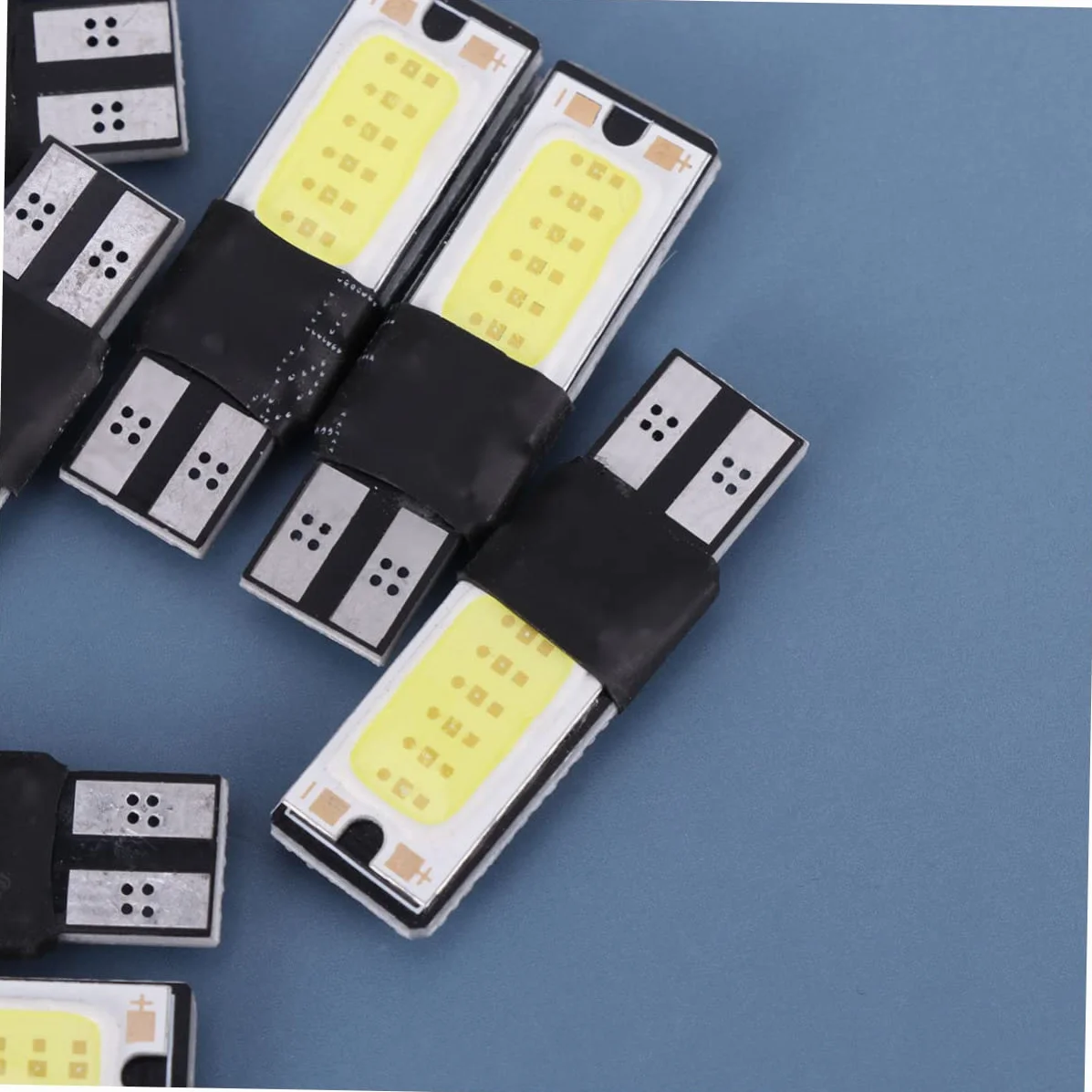 Lampade LED T10 W5W COB Can-bus Bianco 10 Pezzi per Auto Luce di Lettura Targa