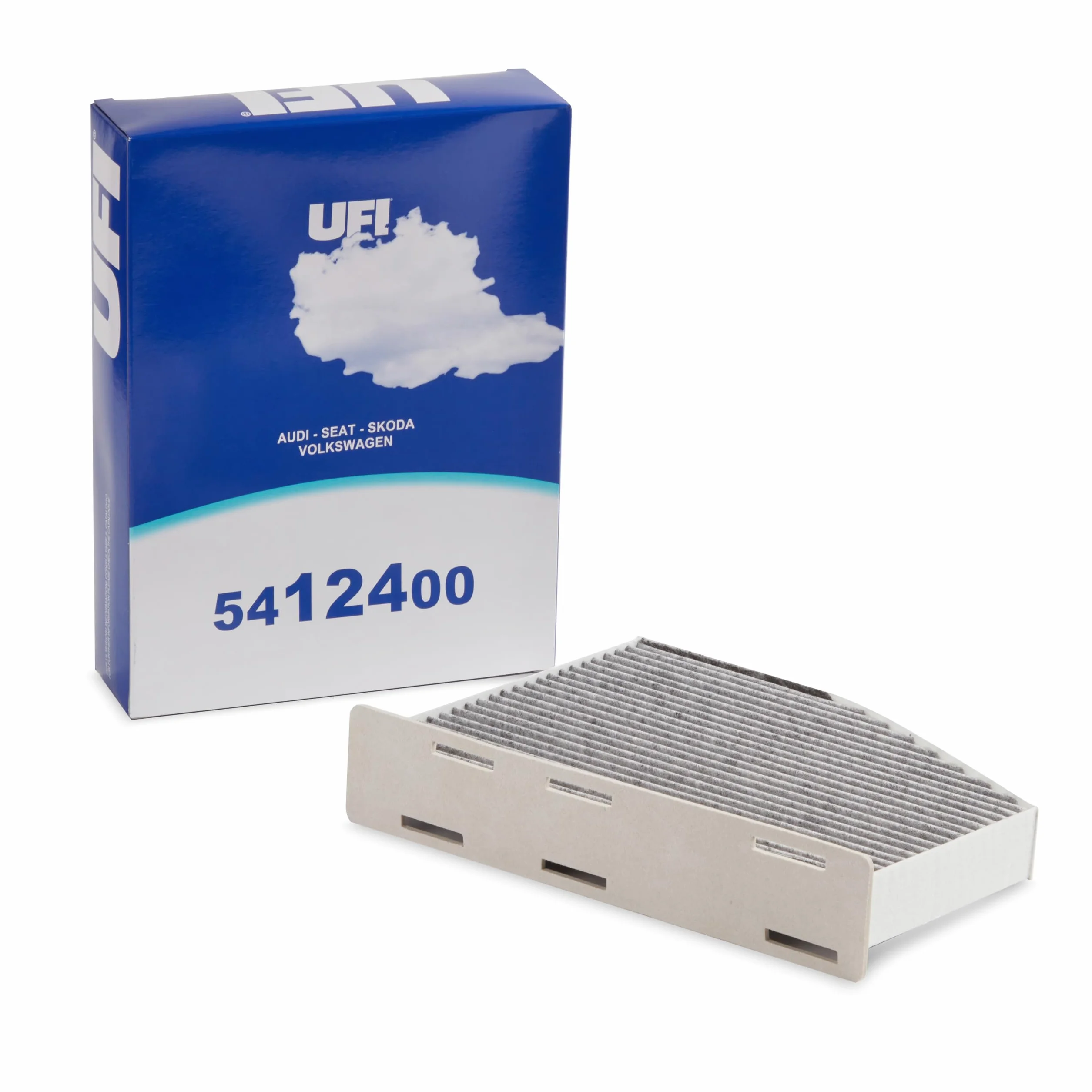 UFI Filters Filtro Abitacolo ai Carboni Attivi 54.124.00 do Audi Seat Skoda Volkswagen