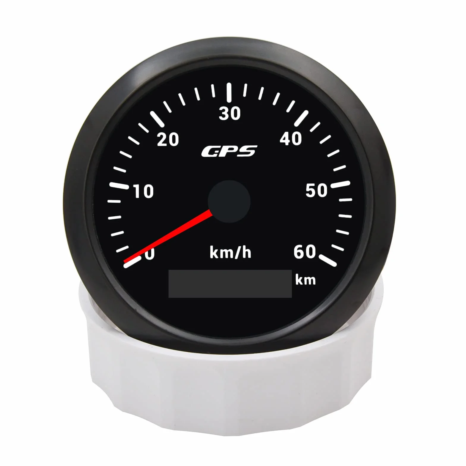 Geloo 85MM GPS tachimetro, 7 colori retroilluminazione 60KM/H contachilometri misuratore di velocità per moto barca marina camion auto con antenna GPS