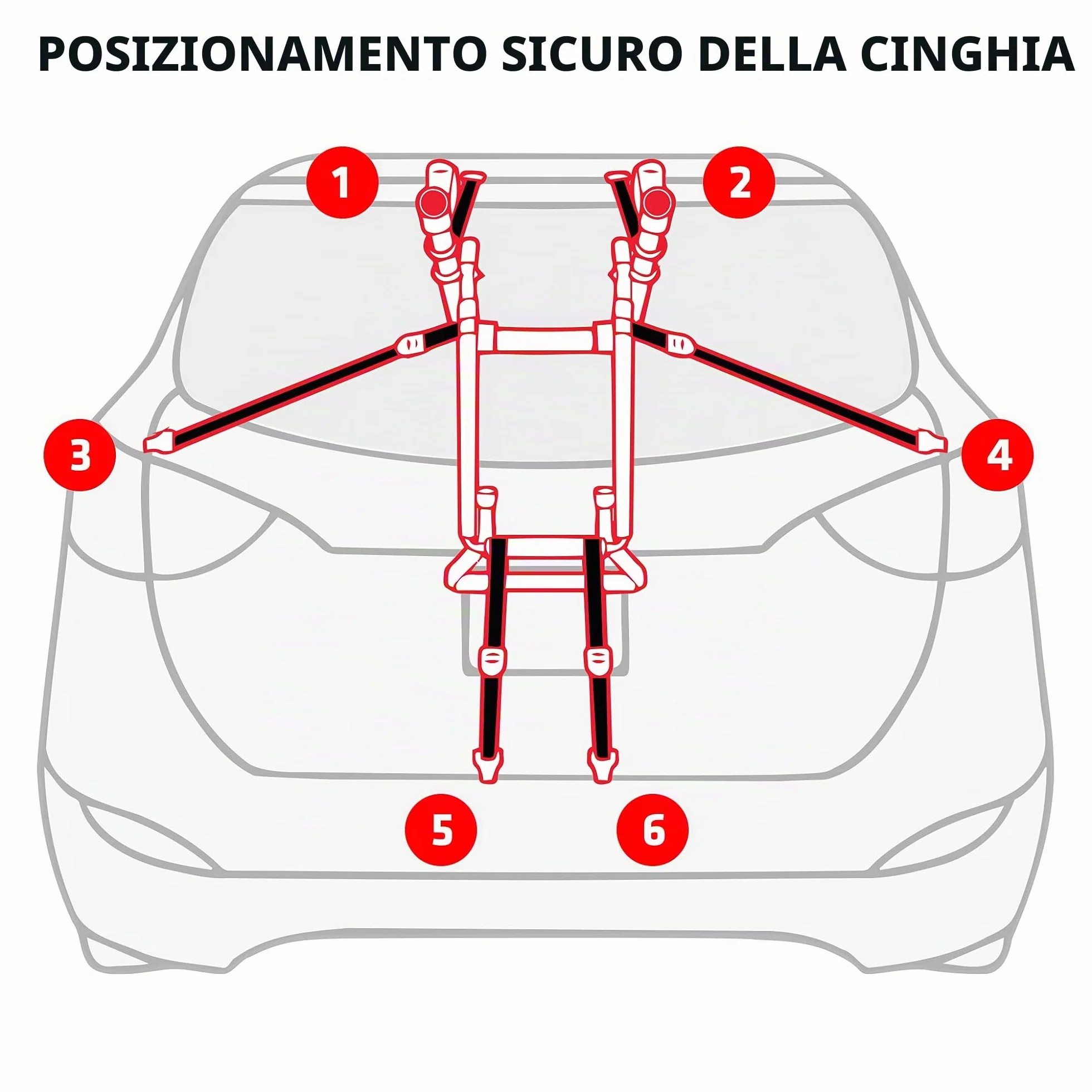 Rastrelliera a tettuccio per 3 biciclette Allen Sports Deluxe, modello 103DN-R