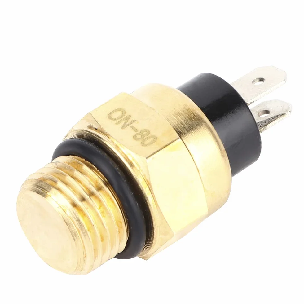 Interruttore della Temperatura della Ventola Interruttori della Temperatura Dell'acqua del Radiatore del Motociclo Interruttore del Sensore di Temperatura del Termostato della Ventola di Raffreddament
