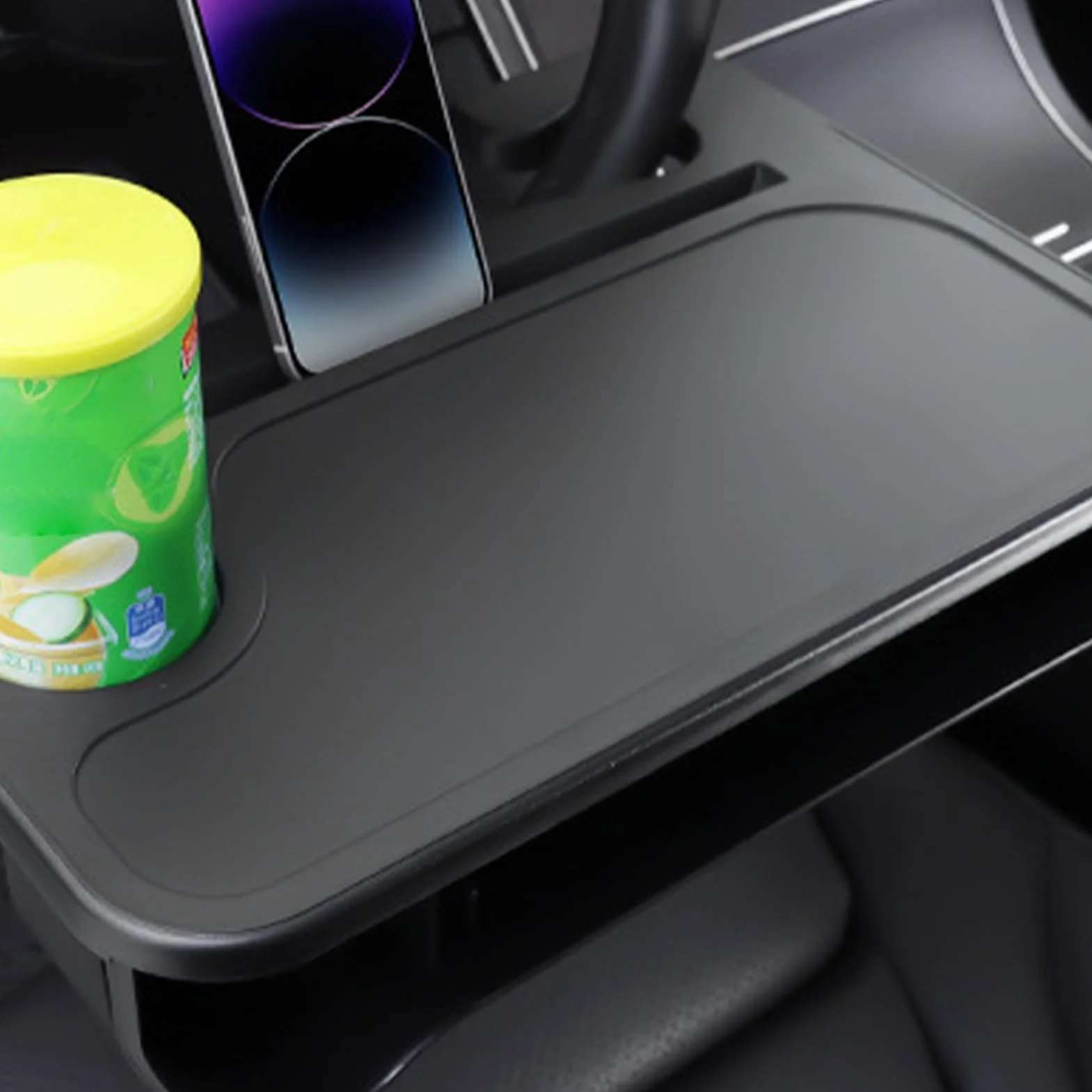 Tavolino Auto per Volante - Vassoio Portatile per Computer e Cibo da Volante | Supporto Portatile per PC, Scrittura, Bevande e Libri in Auto