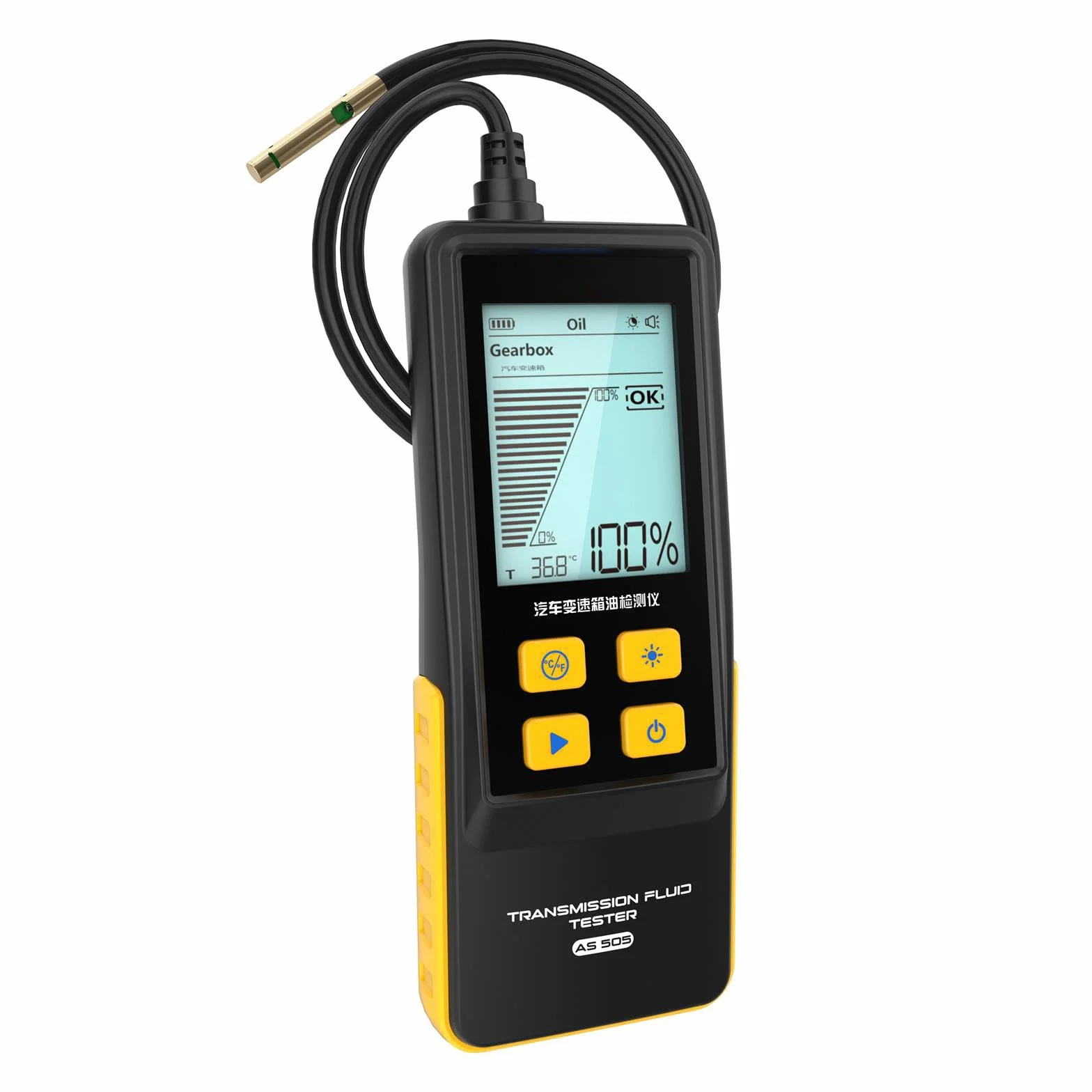 Tester del fluido di trasmissione AS505 Rilevatore di test di qualità dell'olio del cambio,Rilevatore di trasparenza del fluido di trasmissione dell'automobile Analizzatore di trasparenza del fluido