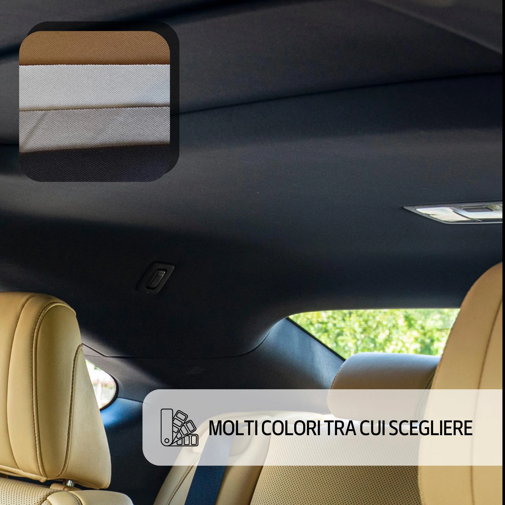 TAPHICEROS Tettuccio Per Auto, Grigio Scuro, 400cm x 180cm, Venduto Al Metro Tetto Per Rivestimento Auto, Ristrutturazione, Rivestimento Interno, Tessuto Per Auto, Caravan, Barca, Campeggio, Fai Da Te