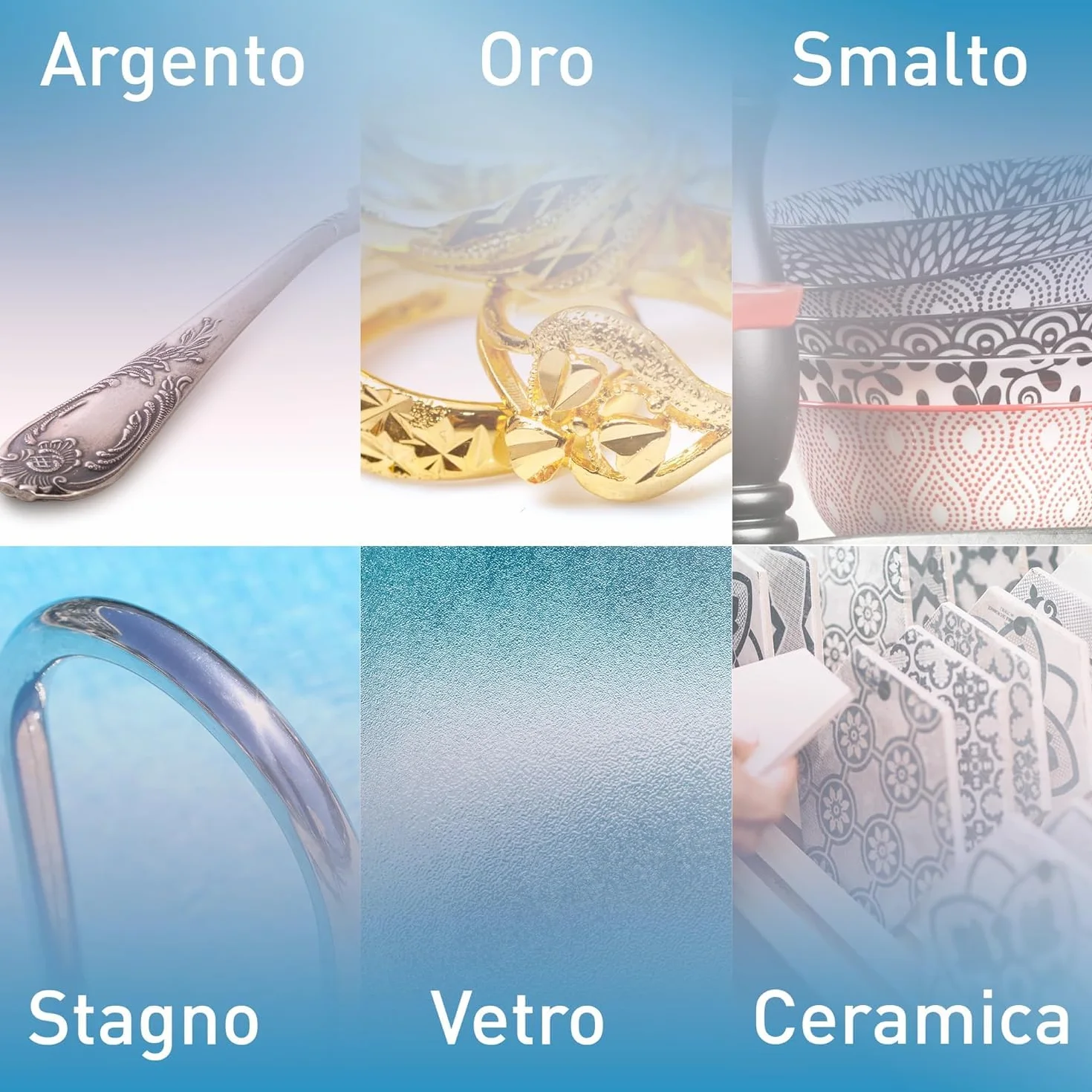 Detergente per Acciaio Inox 300g Pulisce Lucida Protegge Pentole Piani Cottura