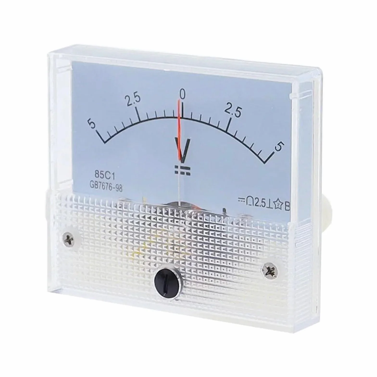 amperometro 85C1-V Voltmetro a puntatore CC positivo e negativo 5V10V15V20V30V50V100V150V250V Misuratore a puntatore bidirezionale(30V -0-30V)