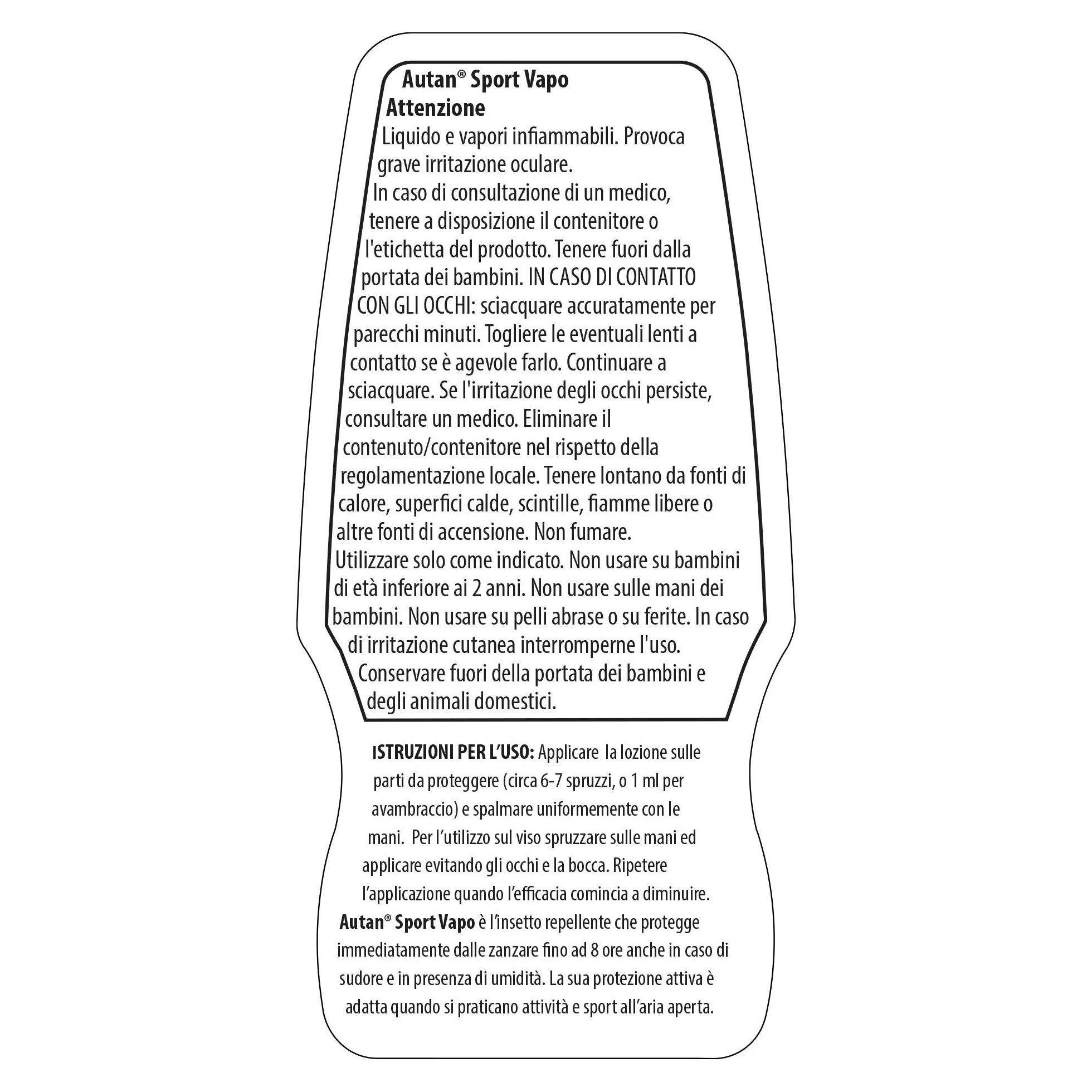 Autan Active Vapo Spray Antizanzare Repellente Zanzare 8 ore Protezione 2x100ml
