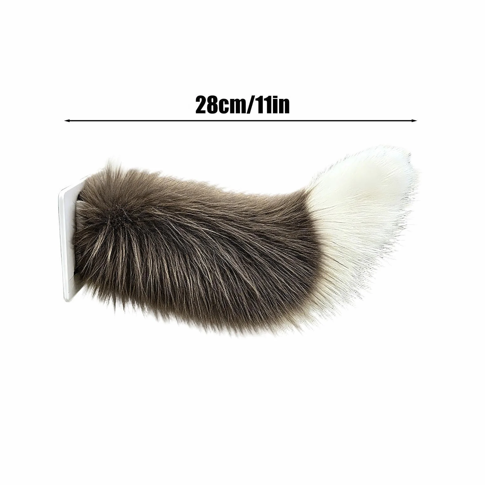 Coda mobile - 32 cm, coda per auto elettrica telecomandata, ornamento in peluche scodinzolante | Decorazione animale elettrica dinamica ricaricabile e realistica | Simpatico veicolo con çoda scodinzol