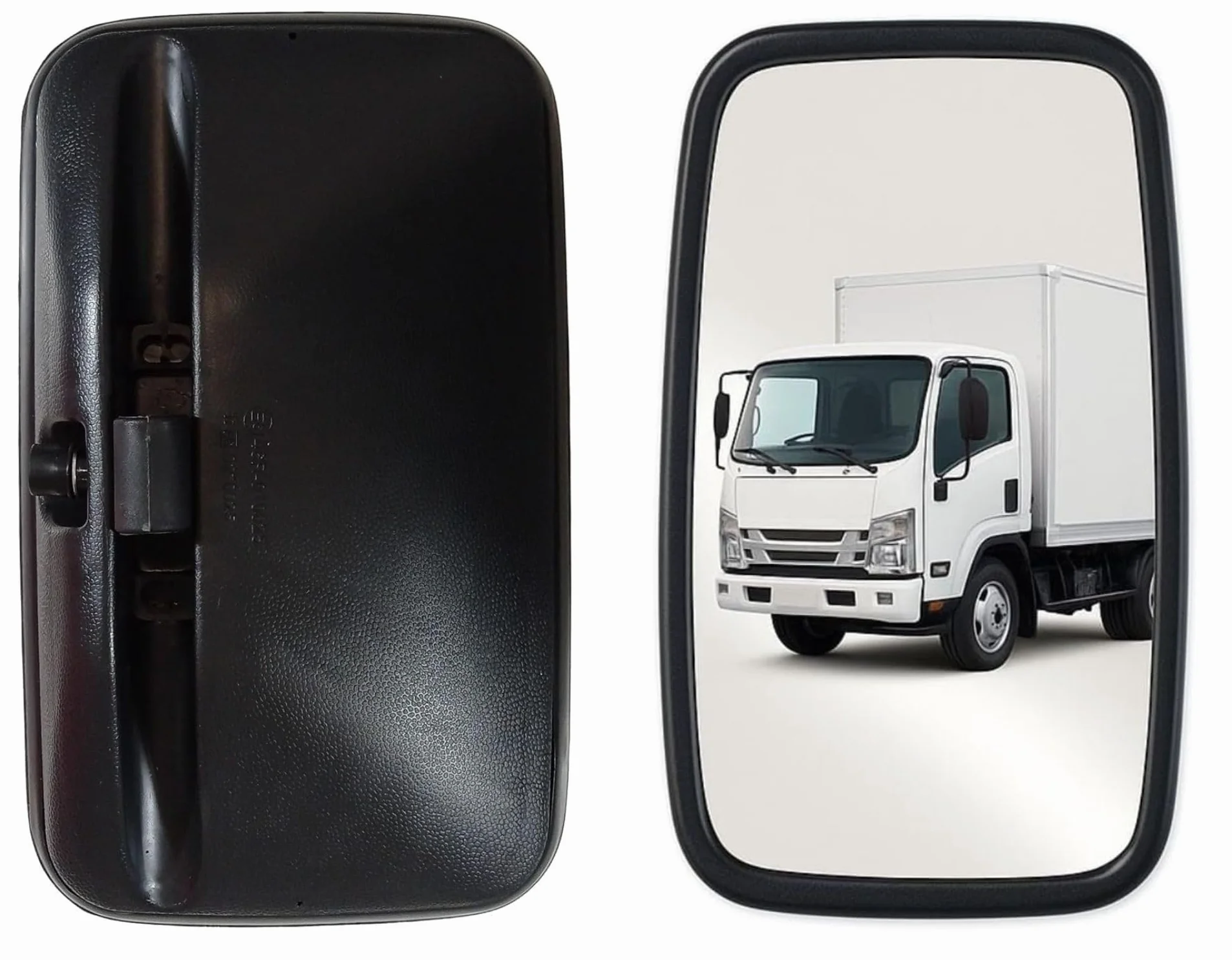 Spechhio Universale Laterali Vetro 30cm x 18cm per Camion Minibus Furgoni Trattori Nero