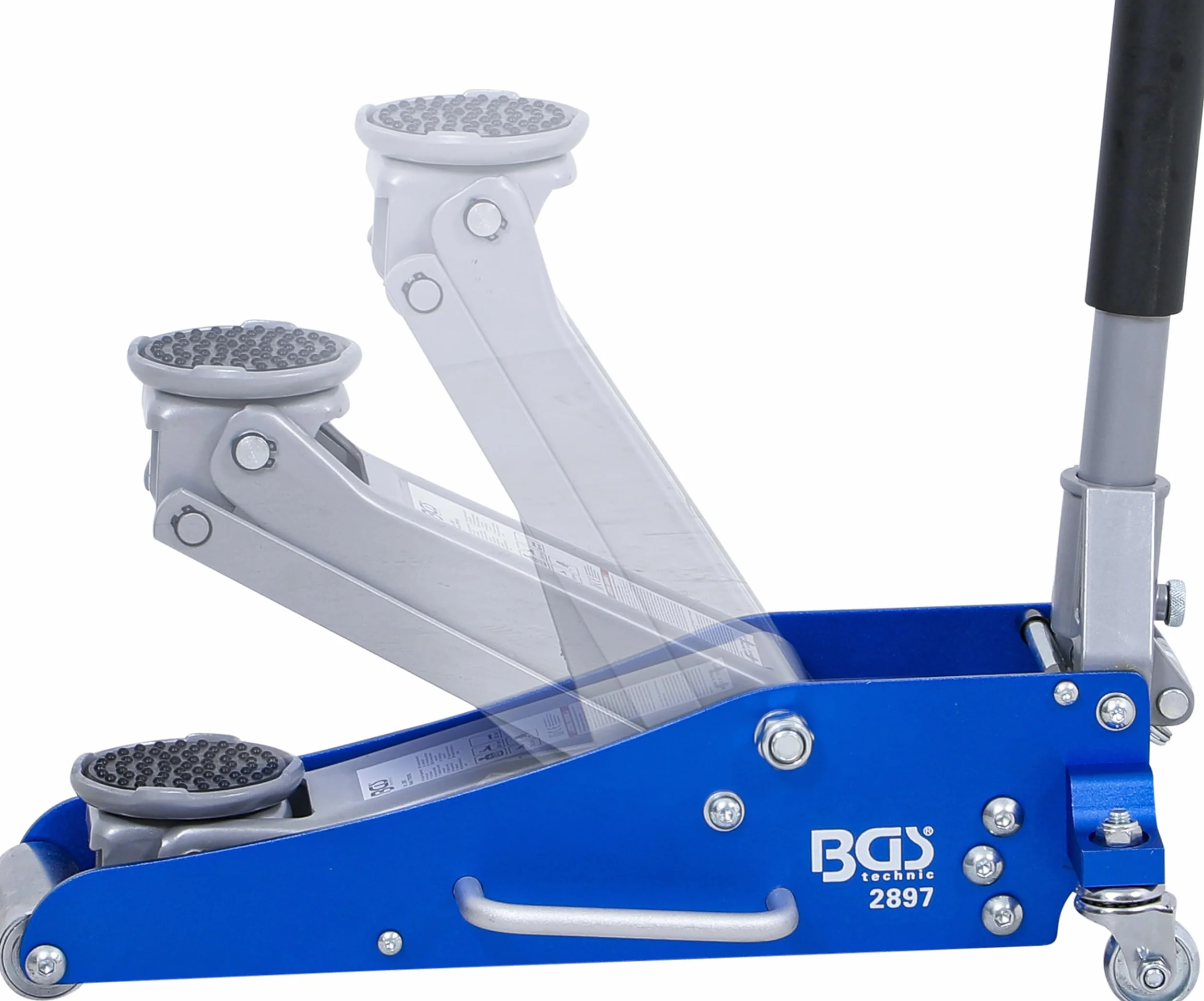 BGS Martinetto a carrello idraulico 1,5 t struttura alluminio-acciaio