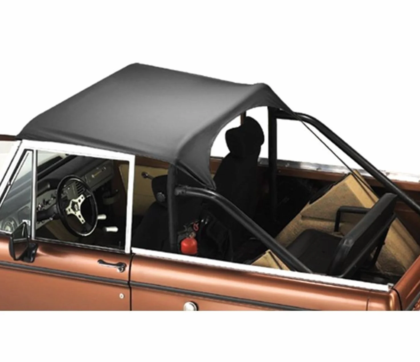 Bestop 52540-01 - Bikini Tradizionale Nero Crush Top per Toyota Landcruiser 1964-1984