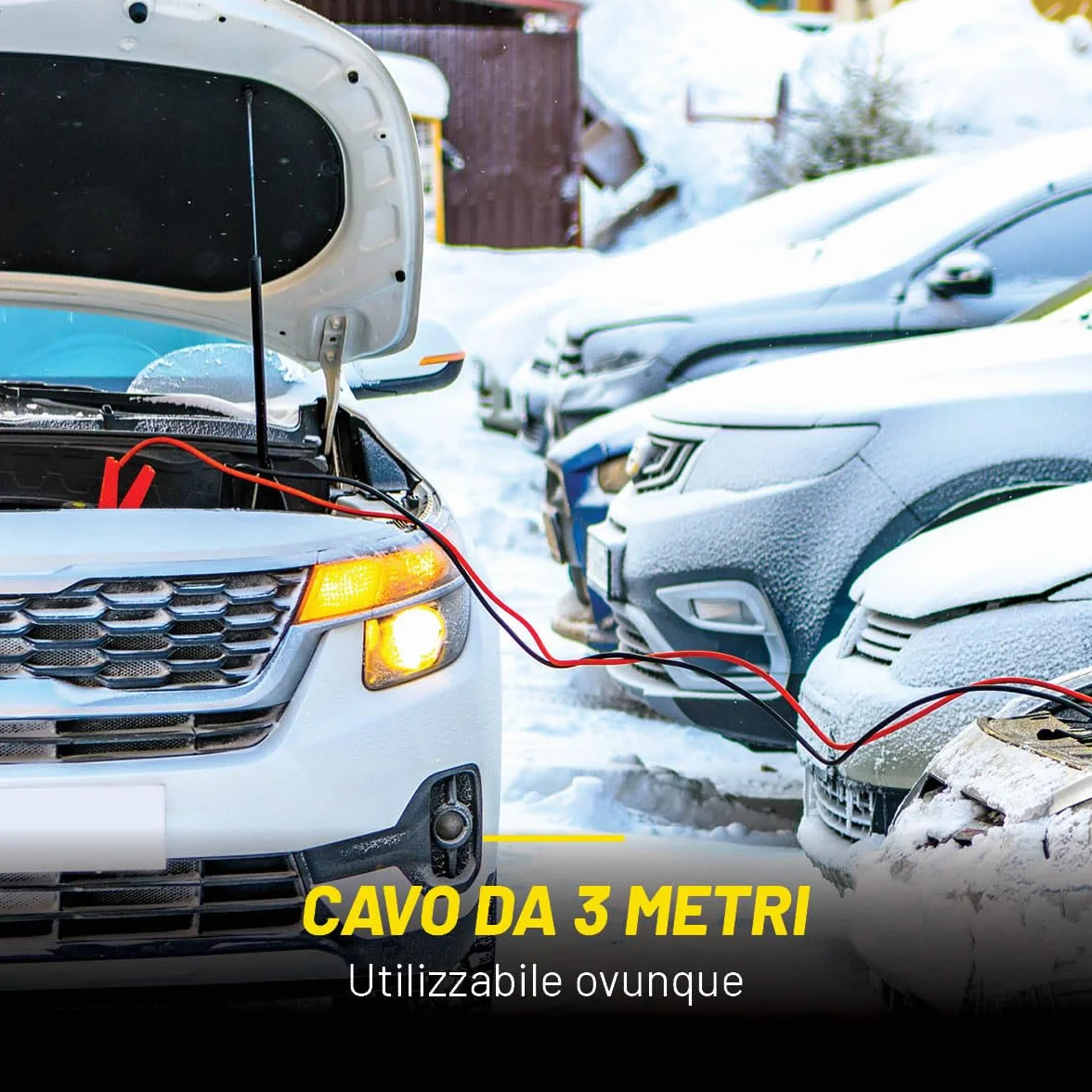 Dunlop Cavi Batteria Auto 16 mm² x 3 m con Pinze e Borsa Certificato TÜV