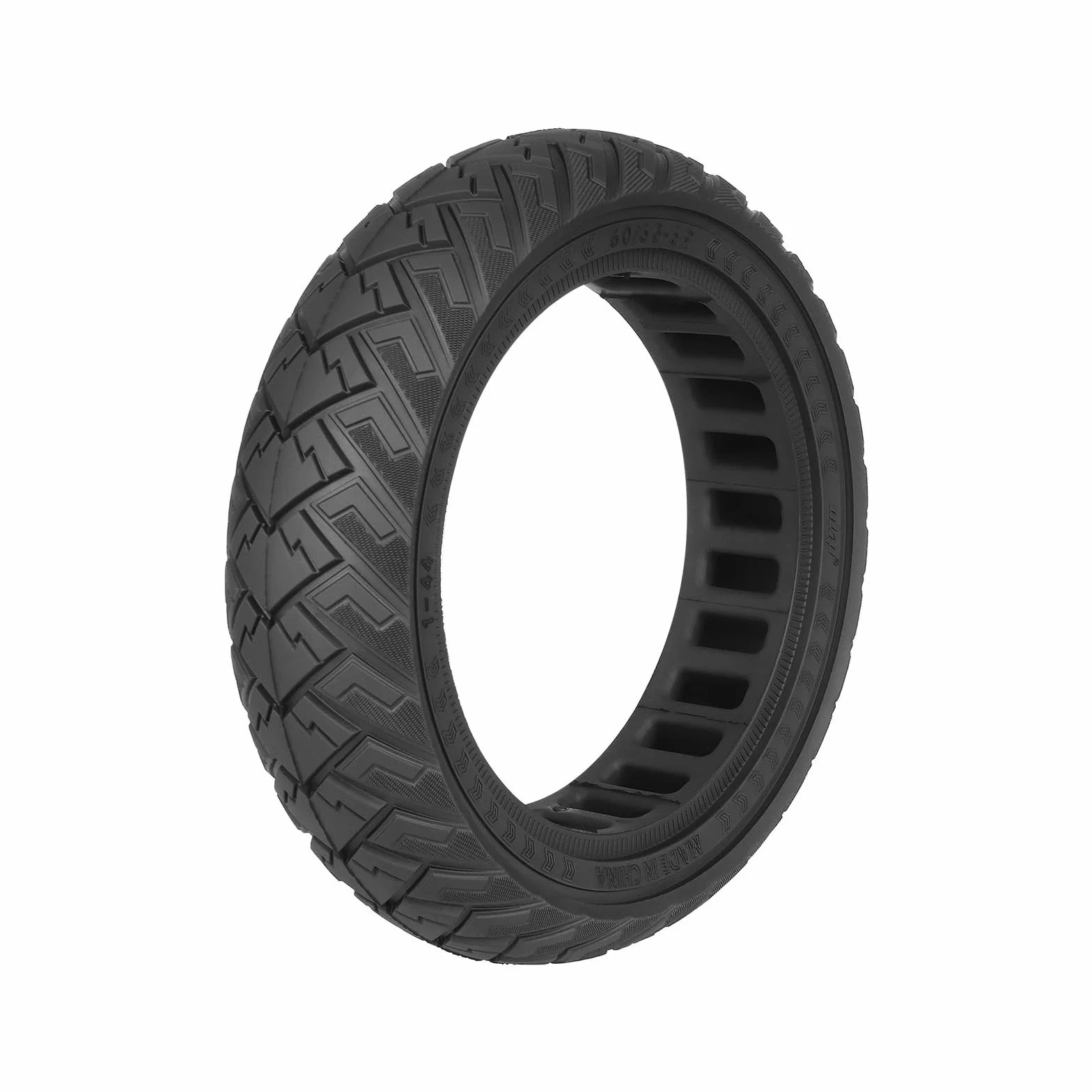 TREFAN Gomma Piena 60/65-6,9, 10 Pollici per Scooter Elettrico Ninebot Max G2/G65, Pneumatici Solidi Antiscivolo, Antiforatura, Ruote di Ricambio (Nero, 1)