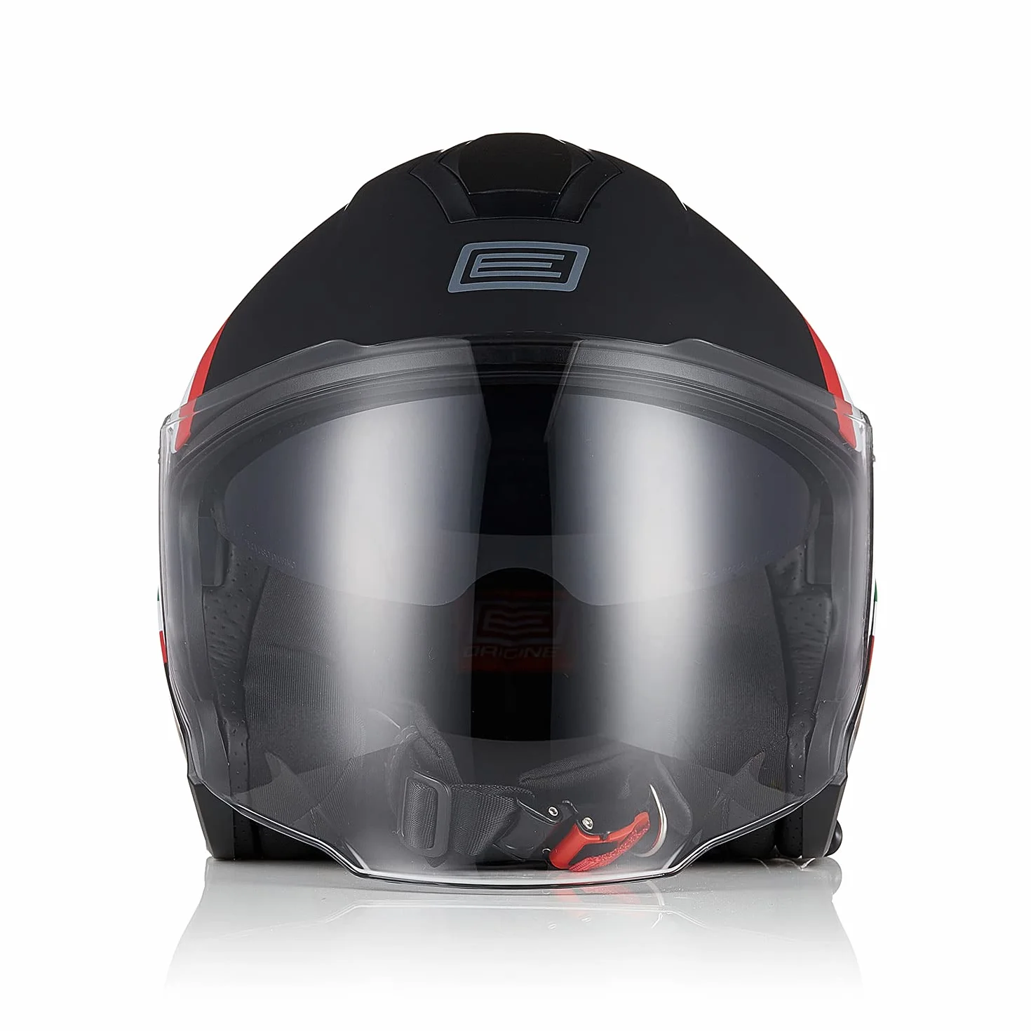 ORIGINE Casco Jet Moto 3/4 Aperto con Doppia Visiera Adatto per Scooter Omologato ECE