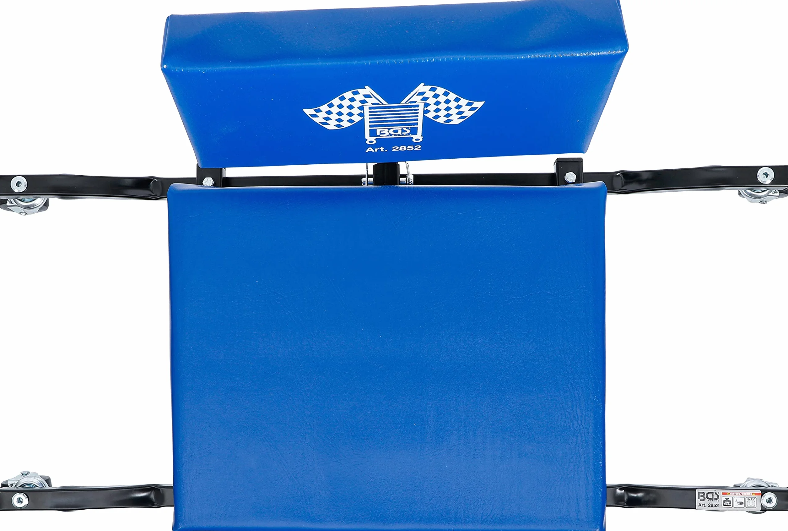 BGS 2852 Sgabello da officina con rotelle extra piatta
