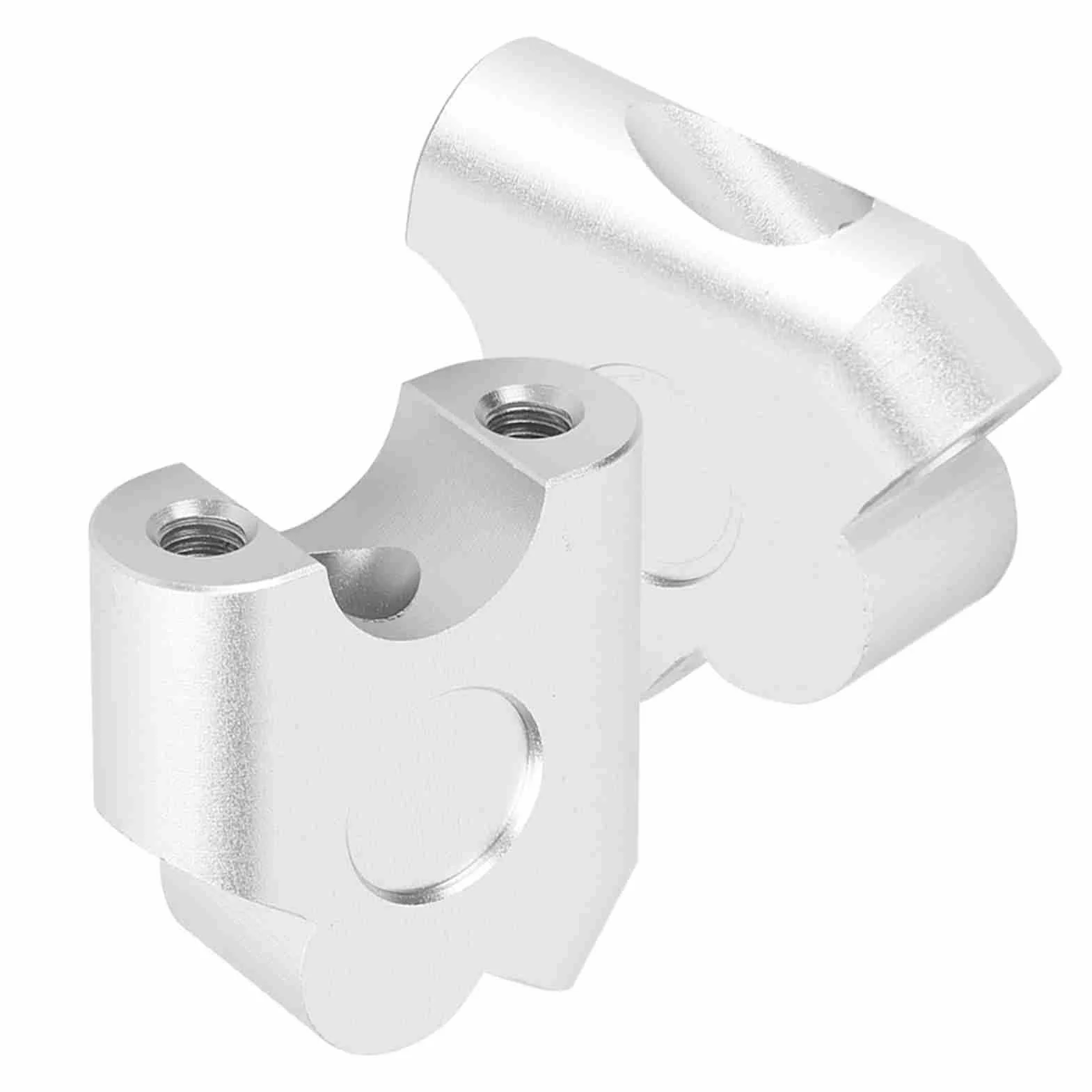 Riser manubrio-Duokon 22mm Universale Manubrio Moto Riser CNC CNC ad alta densità in lega di alluminio Manubrio Morsetto Back Move Mount Adapter(Chrome)
