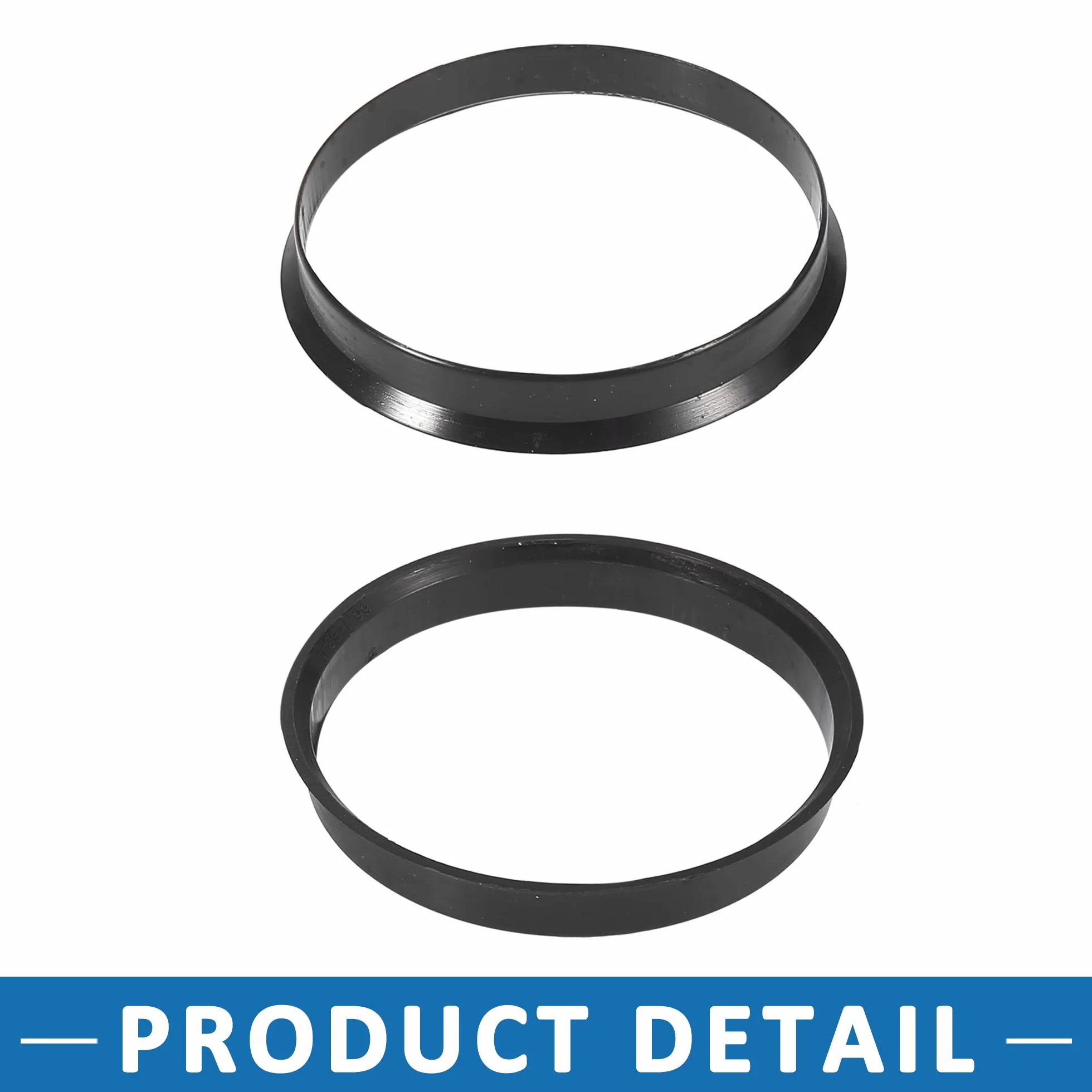 ABSOPRO Mozzo Centrico Anellos Hubrings Centraggio 65,1 To 63,4mm Ruota Foro Centro Nero (Set 4)