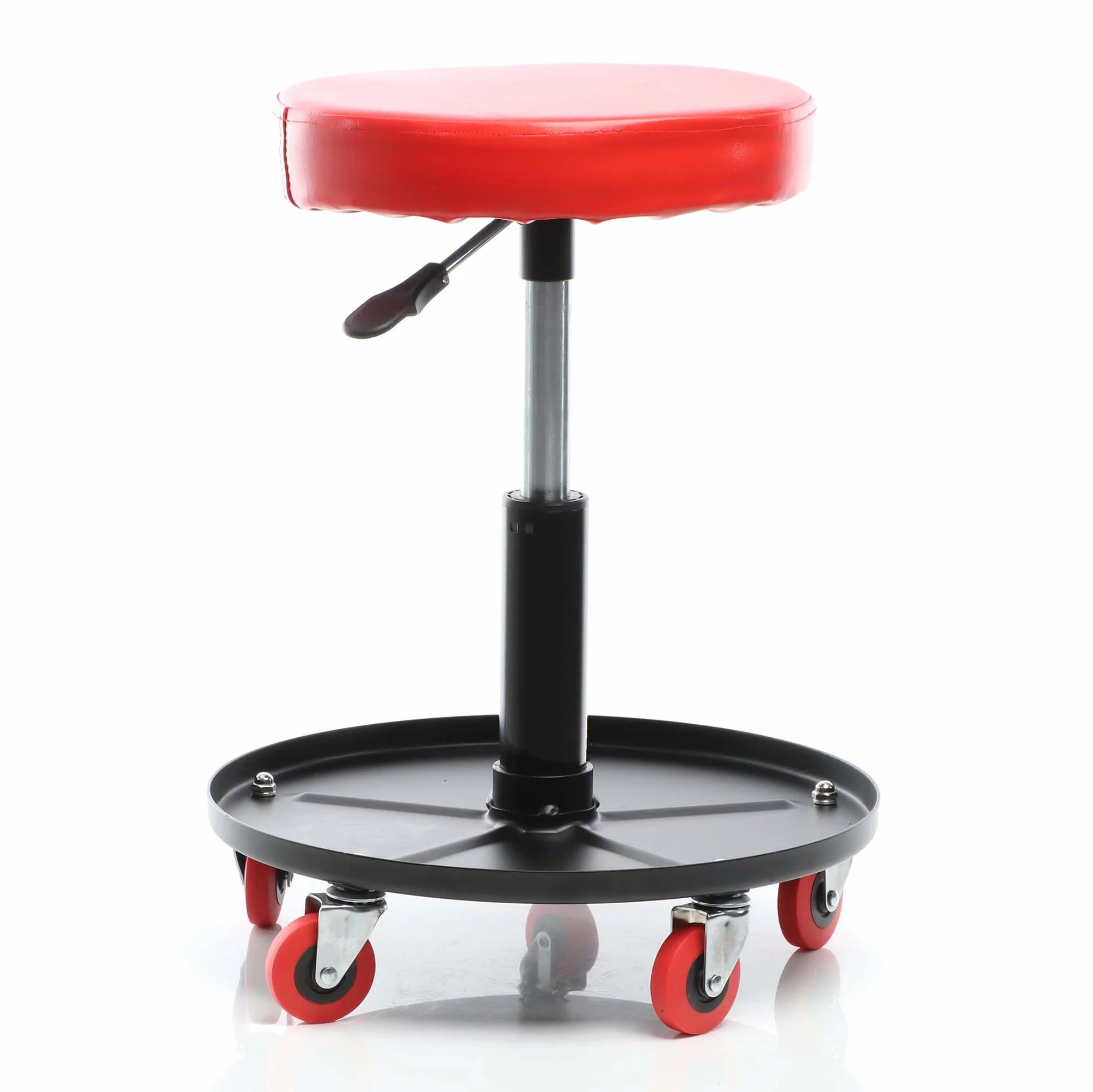 XPOtool Sgabello per Officina con rotelle e Altezza Regolabile, Sedile Girevole a 360°, Sgabello Mobile da Meccanico