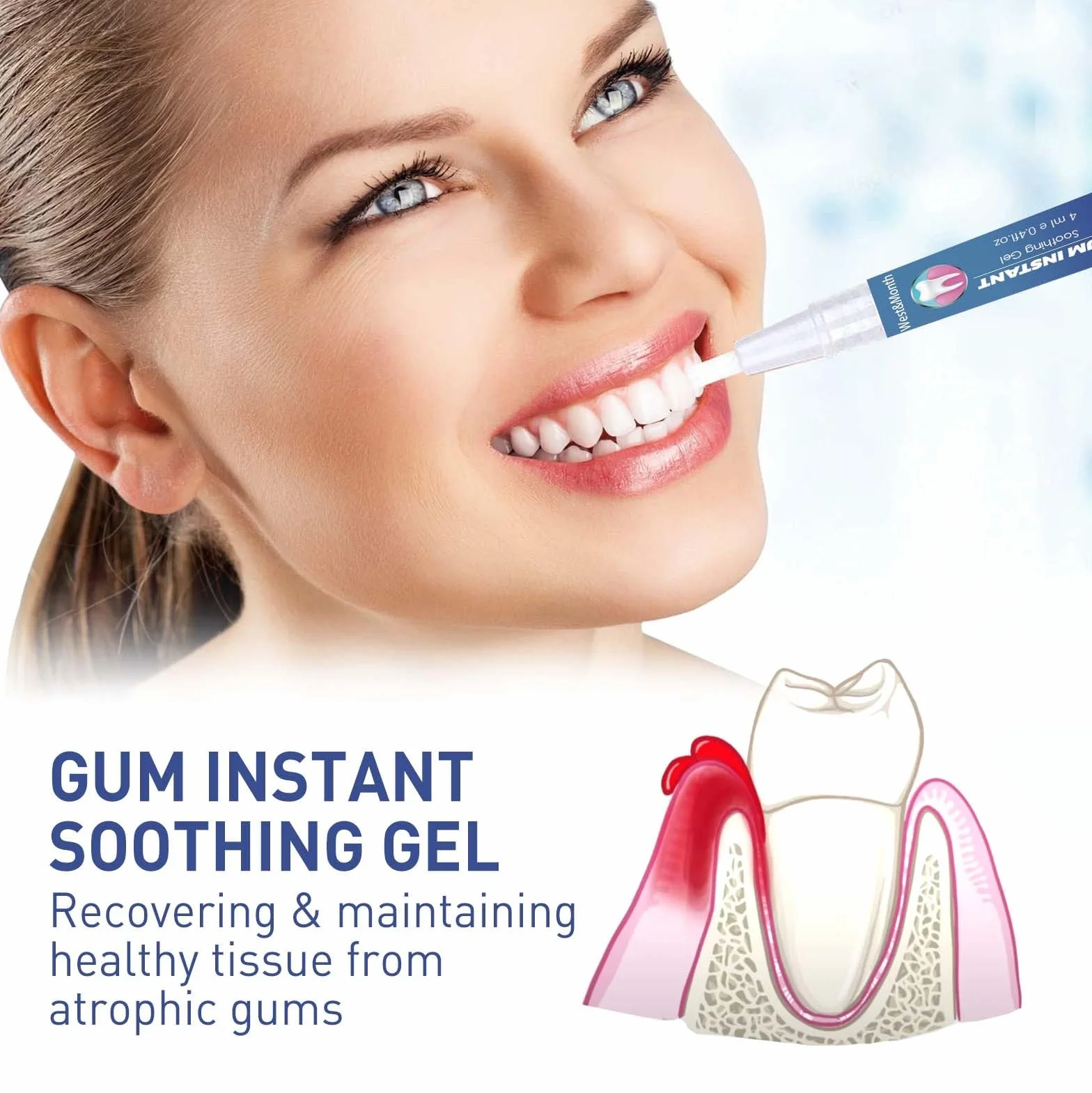 DentiZen Gum Therapy Gel - Terapia naturale delle gengive, ripristino gengive, per denti sensibili