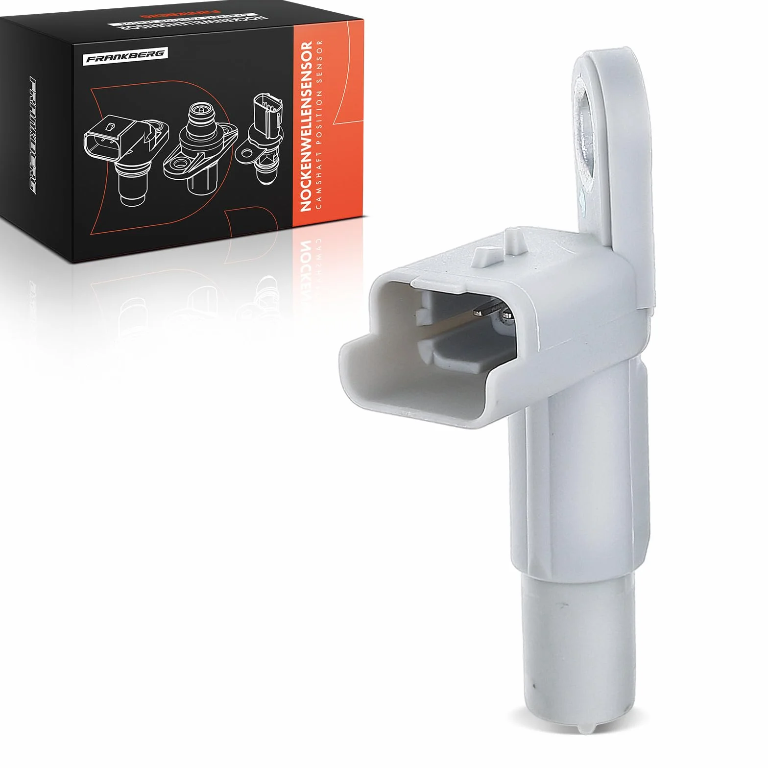 Frankberg Posizione dell'albero Motore Sensore dell'albero Motore 3-Poli Compatibile con Fiesta V JD JH Fusion JU C3 II SC 207 WA WC 206 Compatta 2A/C Replace# 9637499180