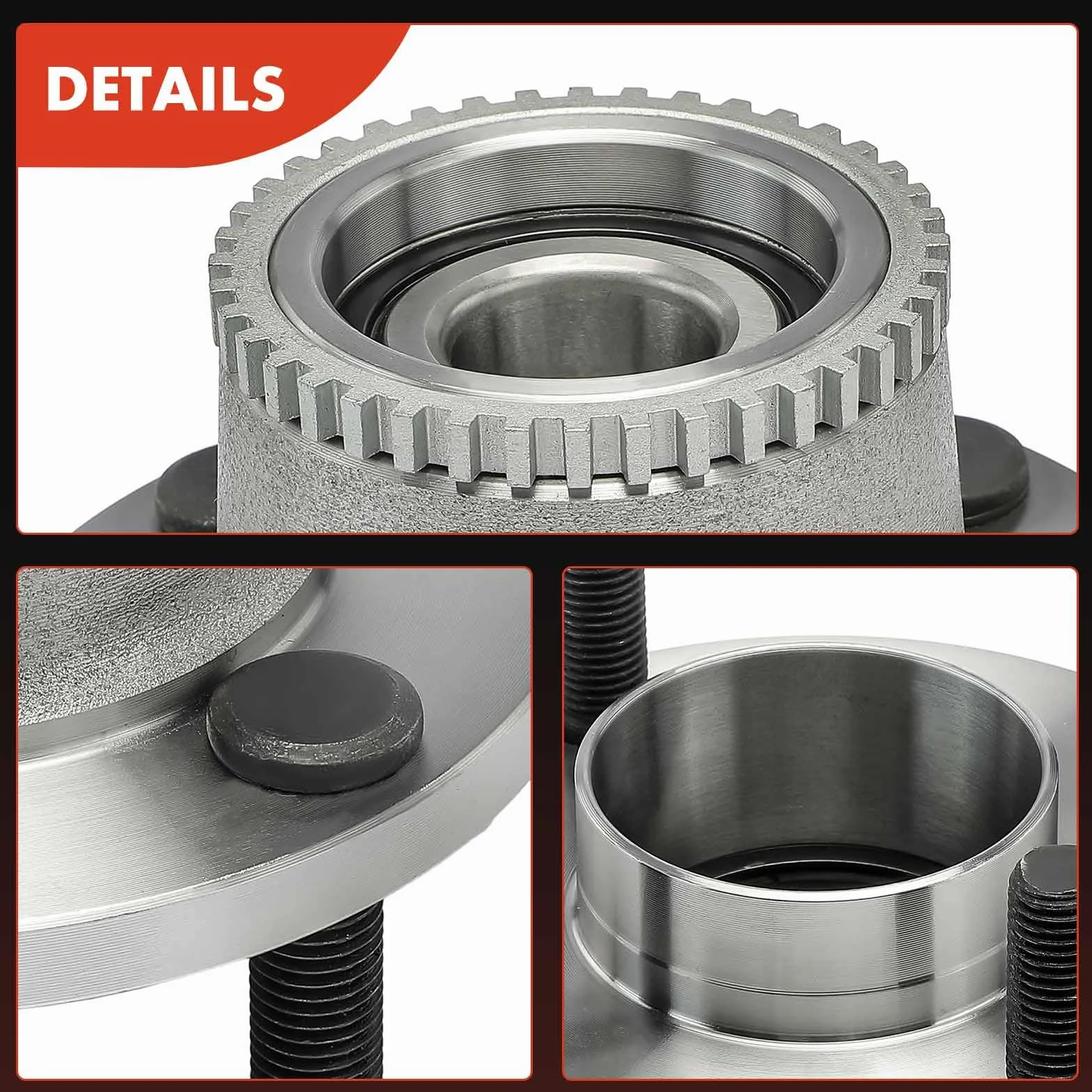 Frankberg 2x Cuscinetti ruota Posteriore sinistra destra Ruota flangiata diametro 125,5 Con Sensore Velocità Ruota Sensore Ruota in ABS Compatibile con Aveo/Kalos T200 T250 T255 Kalos KLAS 96471775
