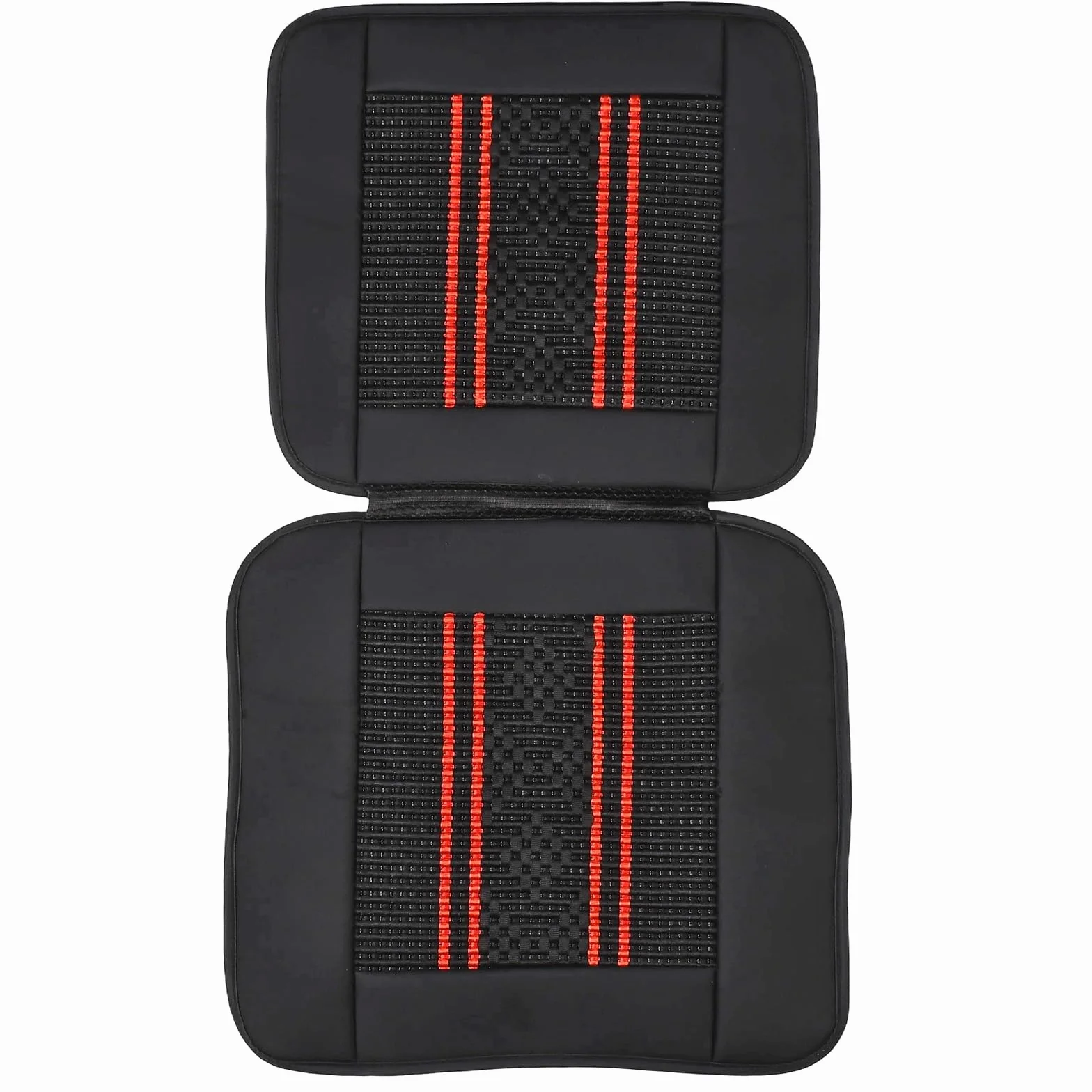 Blueshyhall Coprisedile per trattore, traspirante, rinfrescante, sedile per trattore, sedile in seta di ghiaccio e similpelle, antiscivolo, lavabile, rivestimento per carrelli elevatori (nero)