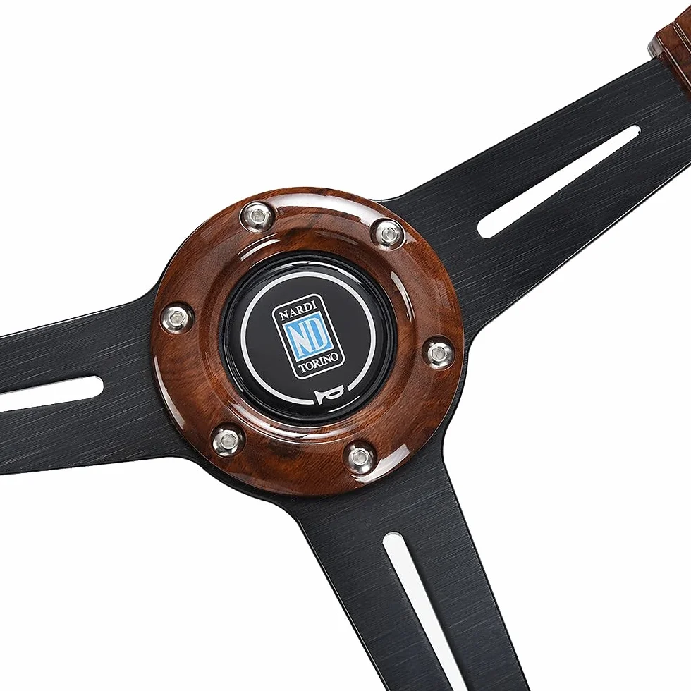 Volante Sportivo 14 Cali Legno Retro Universale per Deriva ADDOMINALI