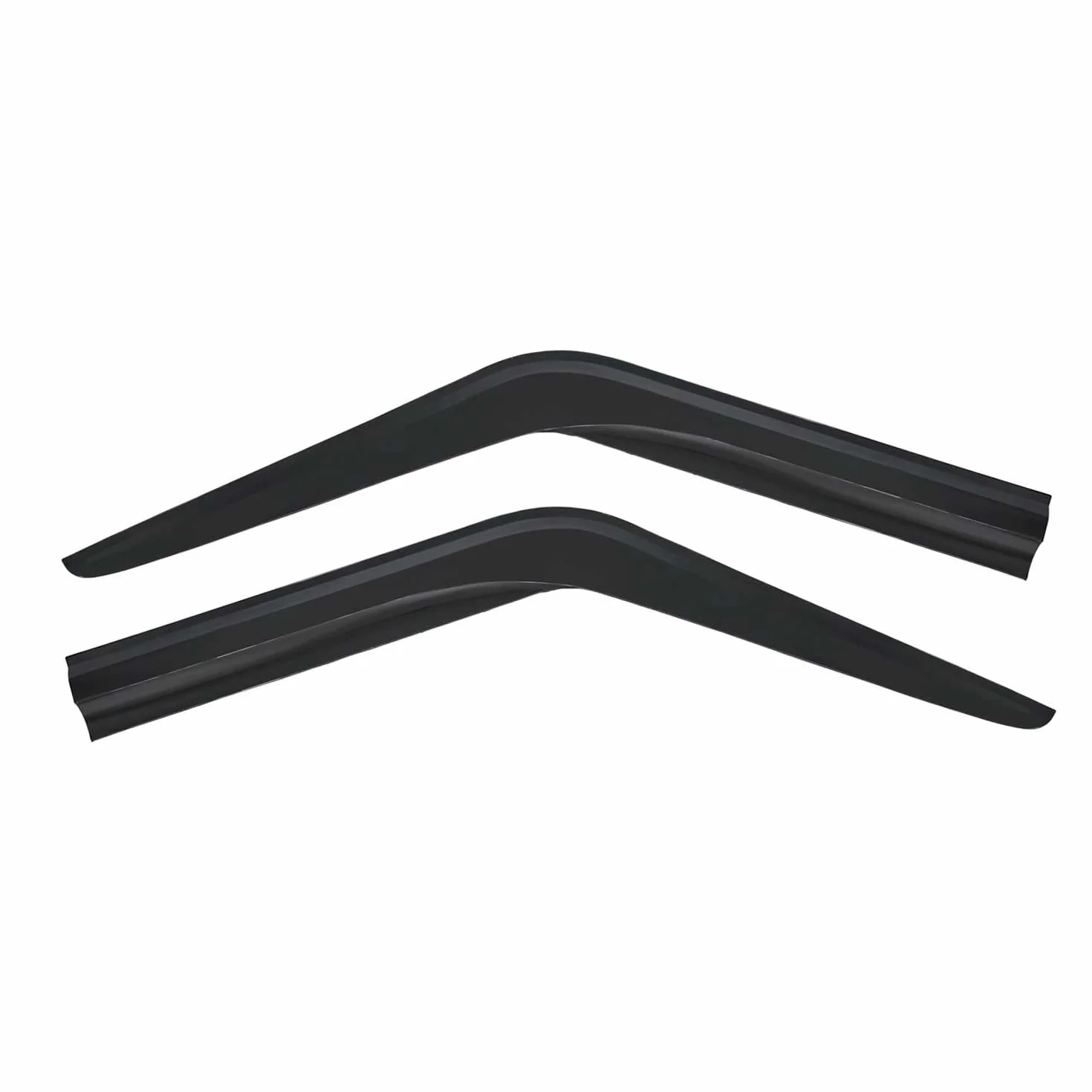 OMAC 2X Deflettori Aria Regenabweiser compatibile con Ford Transit 2000-2014 Acrilico Dunkel