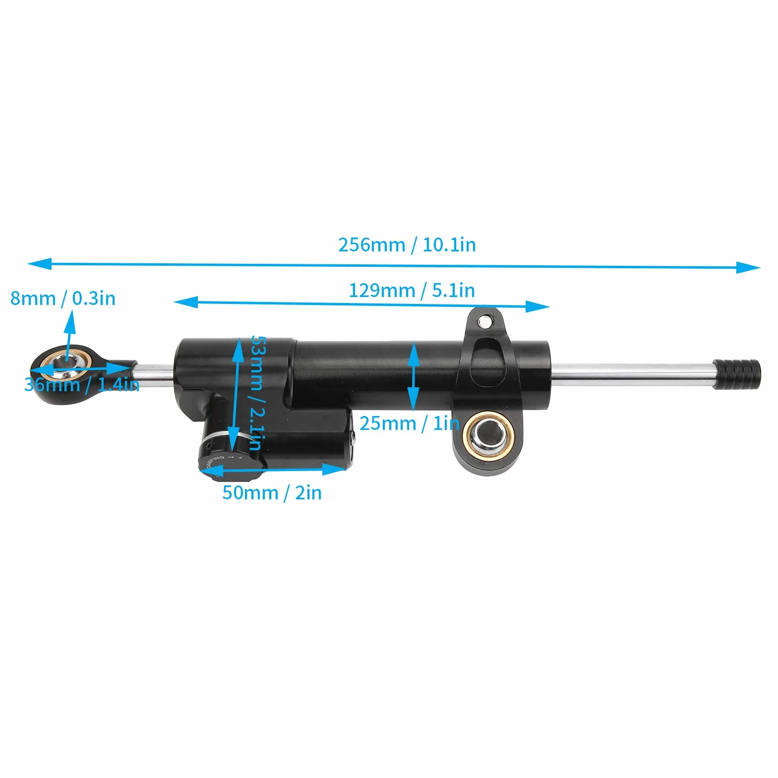 Ammortizzatore di Sterzo per Moto Universale - Stabilizzatore per Sicurezza e Controllo per Moto da e oltre