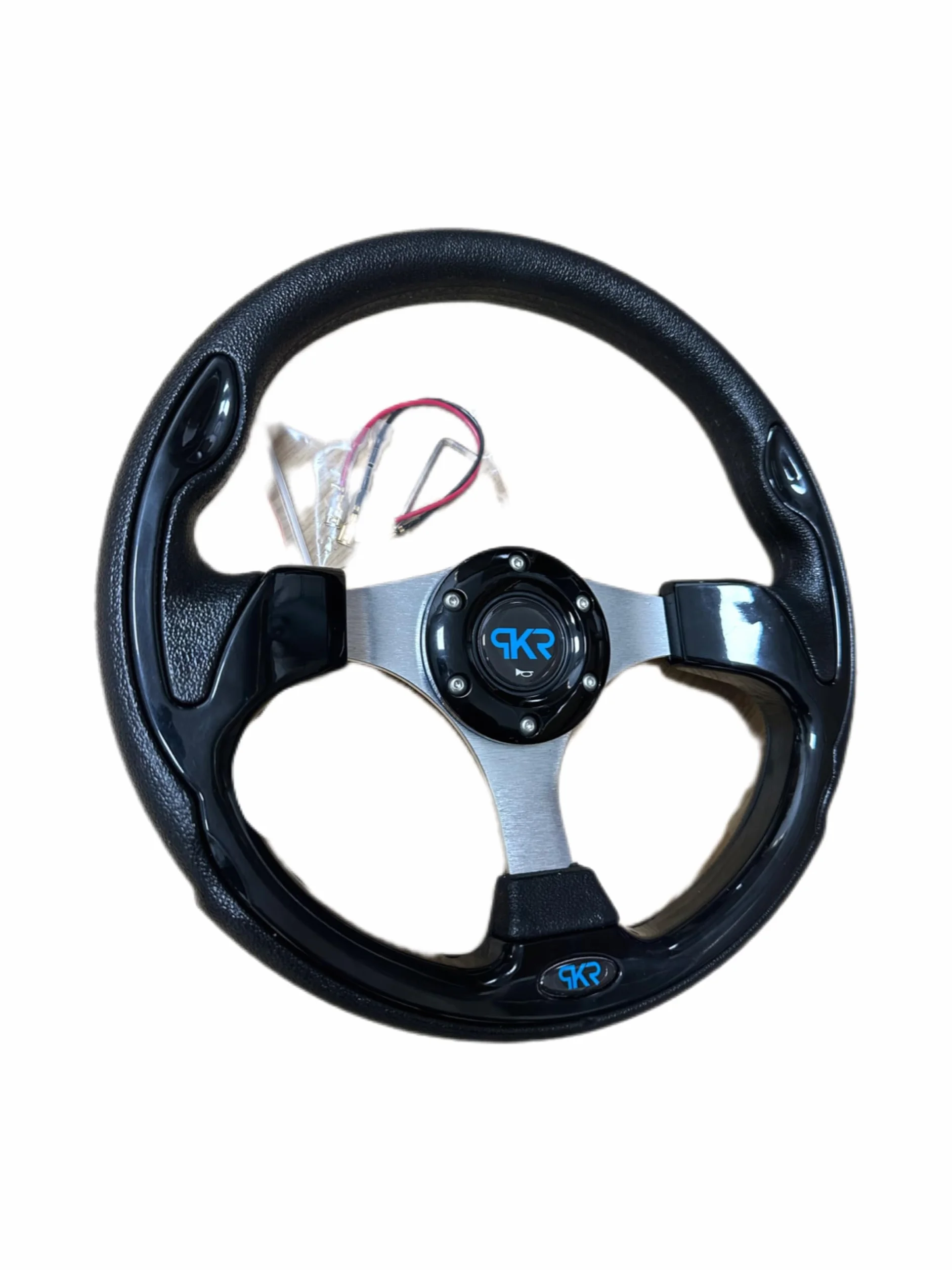 Volante Tuning Nero Lucido Sportivo Universale Auto Rally