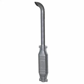 Marmitta in Acciaio Speciale al Titanio Tubo Curvato 1070mm D 45 per Trattori Fiat Landini Massey Ferguson