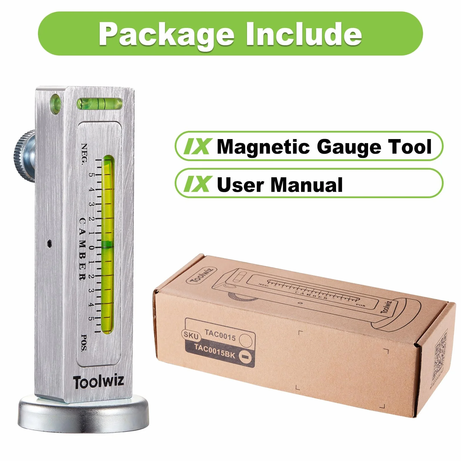 Toolwiz calibro magnetico regolabile strumento universale per allineamento ruote auto camber rigido