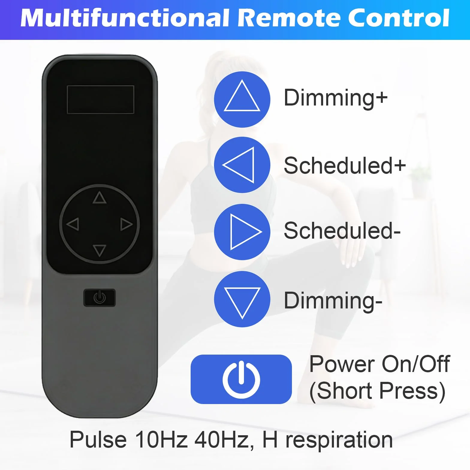 Solarium per la casa 460NM 490NM lampada abbronzante 25W luce blu supporto metallo regolabile timer 126 LED
