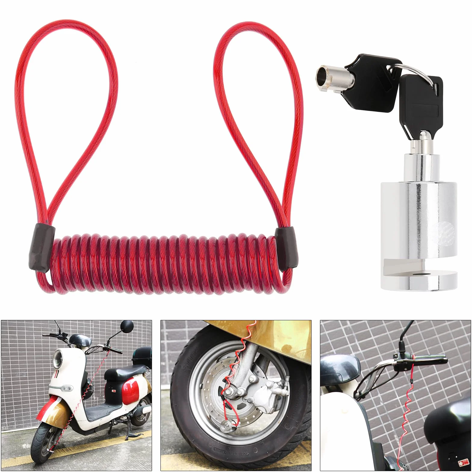 Windance Blocco freno a disco antifurto per bicicletta moto mountain bike