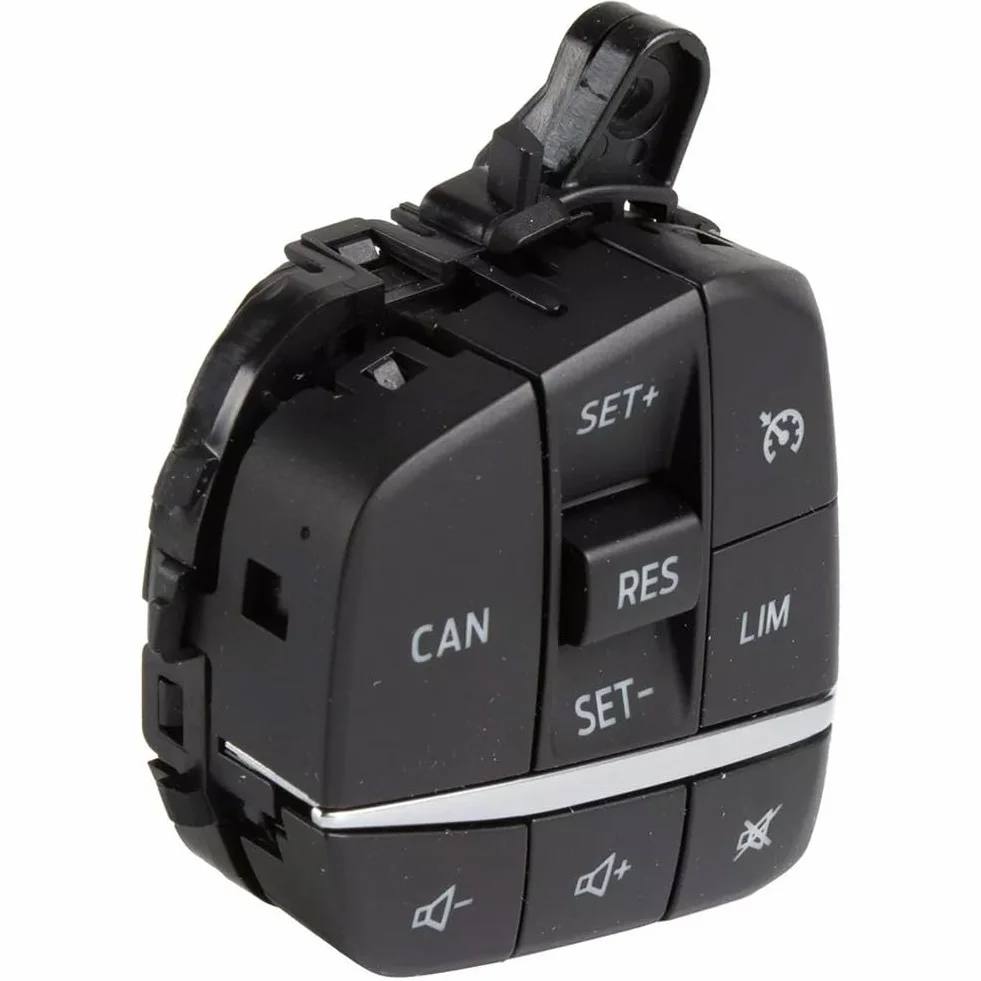 Interruttore volante sinistro per Focus per Fiesta Custom 2009-2024 per sostituzione con OEM H1BT-9E740-AB, ABS nero