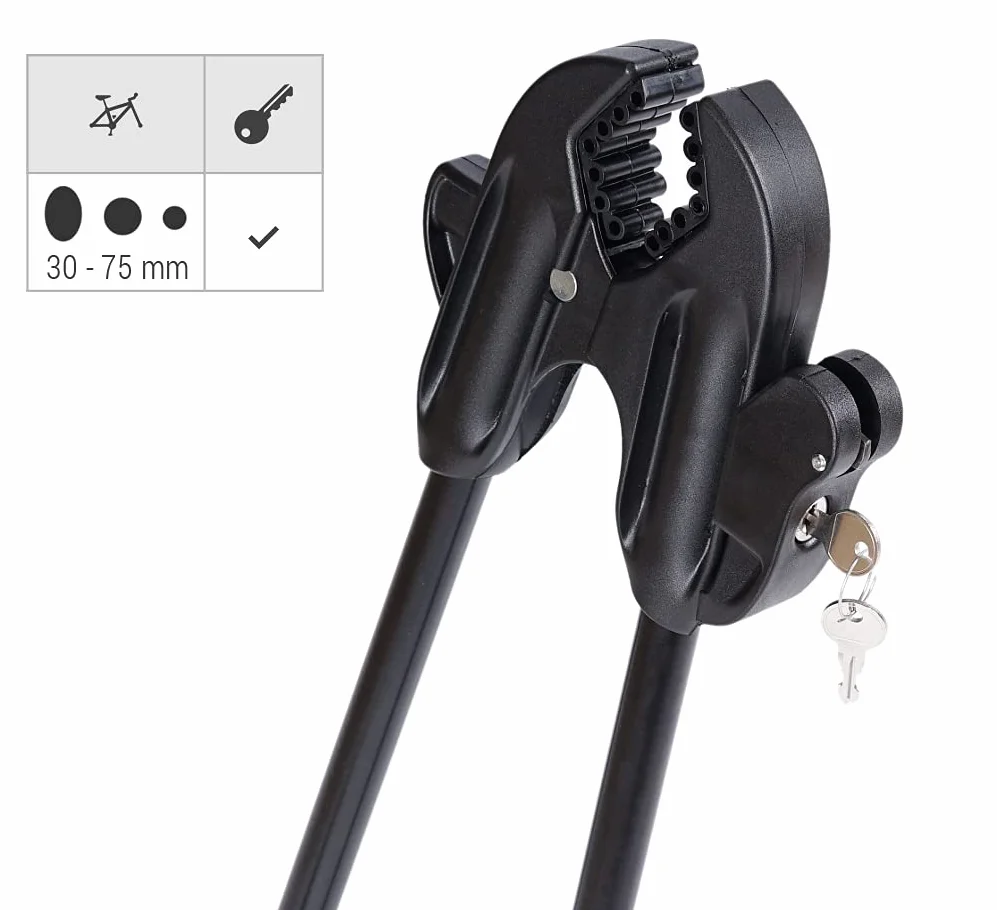 Fabbri Portabici da Tetto antifurto Bici 3000 New Alluminio ebike