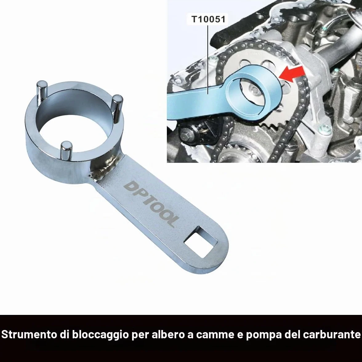DPTOOL Attrezzo di Regolazione del Motore, Strumento Cinghia dentata Albero a camme per VW Audi Seat Skoda 1.4 1.6 2.0 TDI Common Rail Diesel Motore sostituire T10265 T10060A 3359 T10051 T10490 T10264