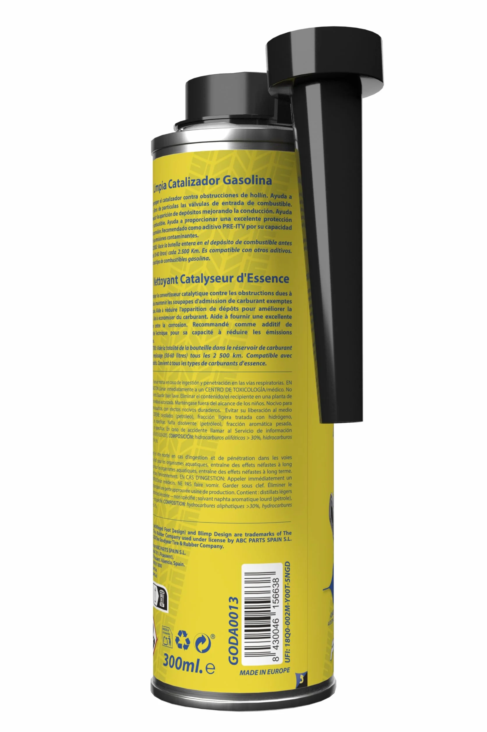 Goodyear Pro Additives Detergente per catalizzatori di benzina 300 ml