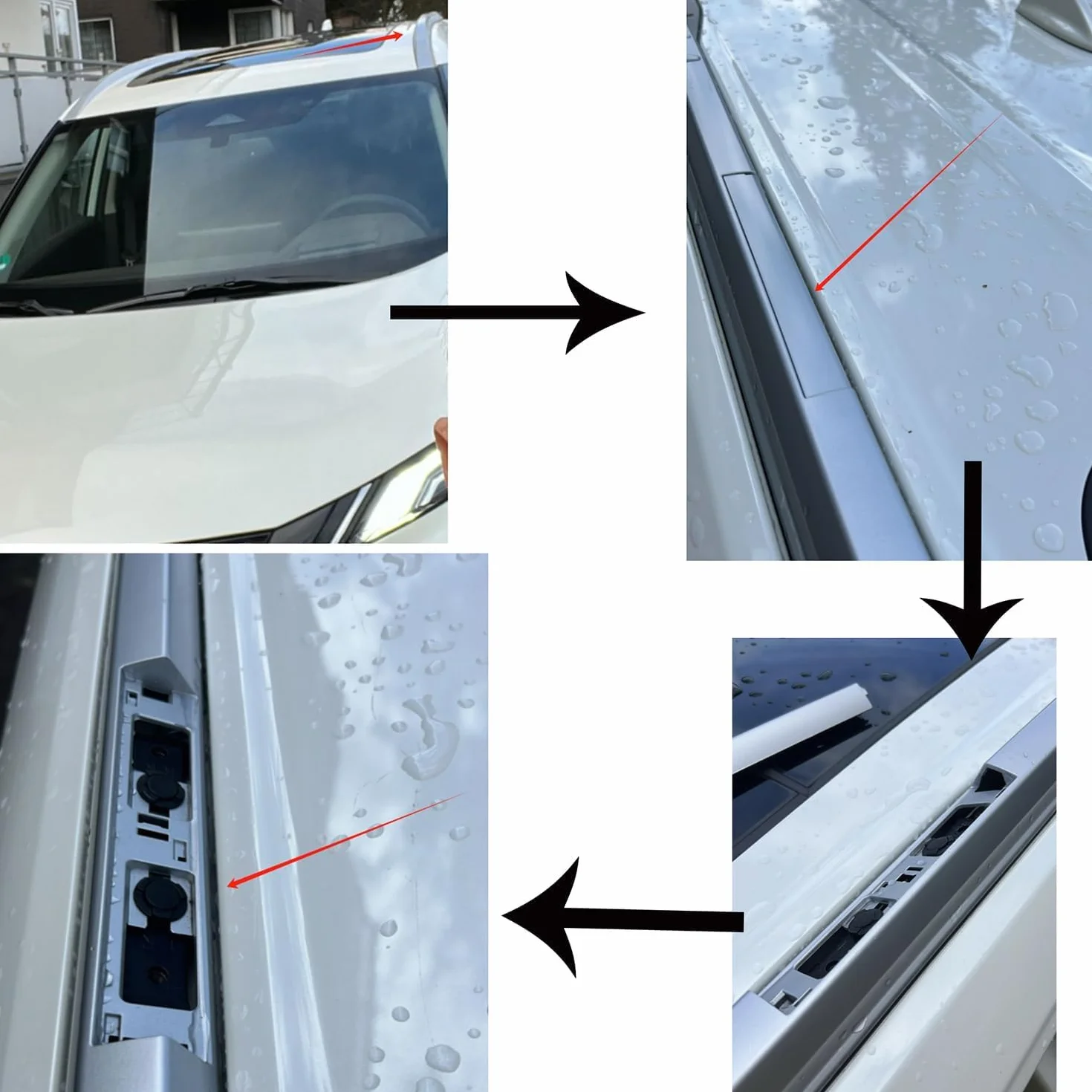 Barre Portatutto per Nissan X-Trail T33 2021 2022 2023 2024 2025, Trasversali Tetto Alluminio Portapacchi, Coppia Barre dedicate antifurto nere,third generation model