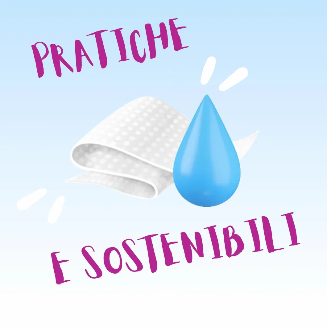 Fria Easy Classic Carta Igienica Umidificata con Aloe Vera, 50 Salviette