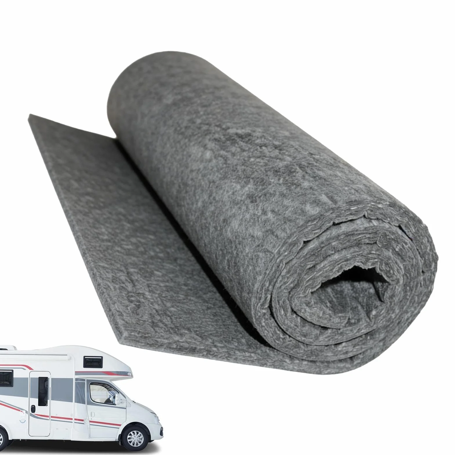 Automotive Sound Deadening Mat - Noise Insulation Sheet for Vehicle Interior Panels | Butyl Rubber with Aluminum Foil Layer, Cuttable Vibration Dampening Pad for Door Roof Floor Truck Van SUV RV