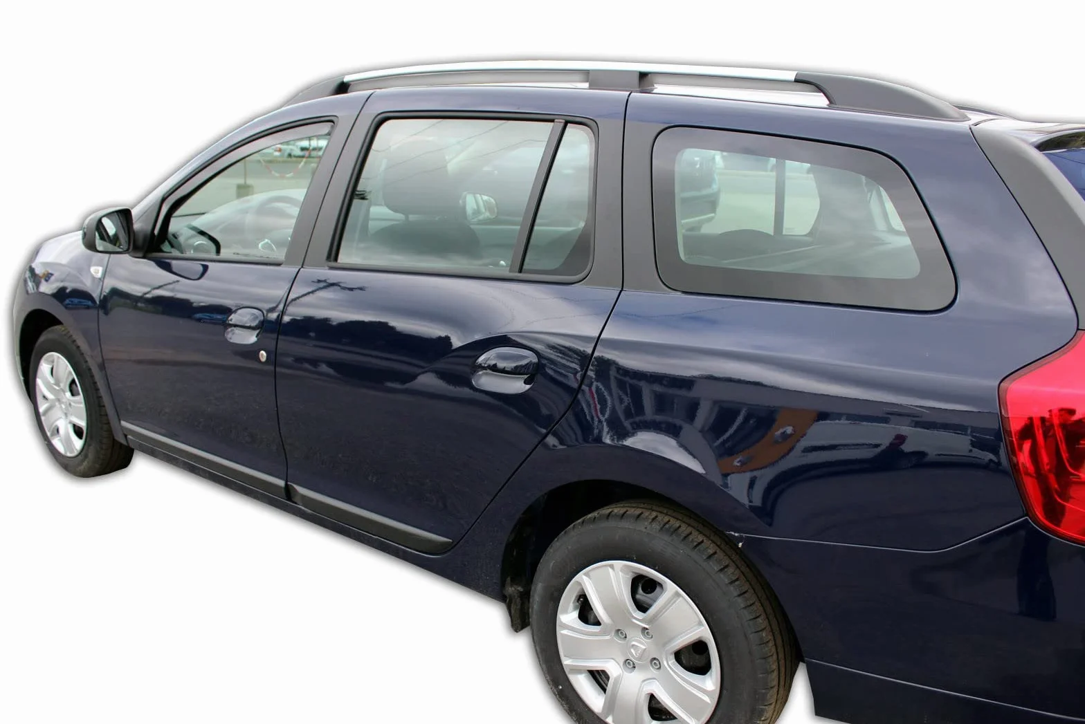 Deflettori d'Aria Dacia Logan 4-Porte Berlina 2013-2020 Set 2 Pezzi Nero fumé Oscurato