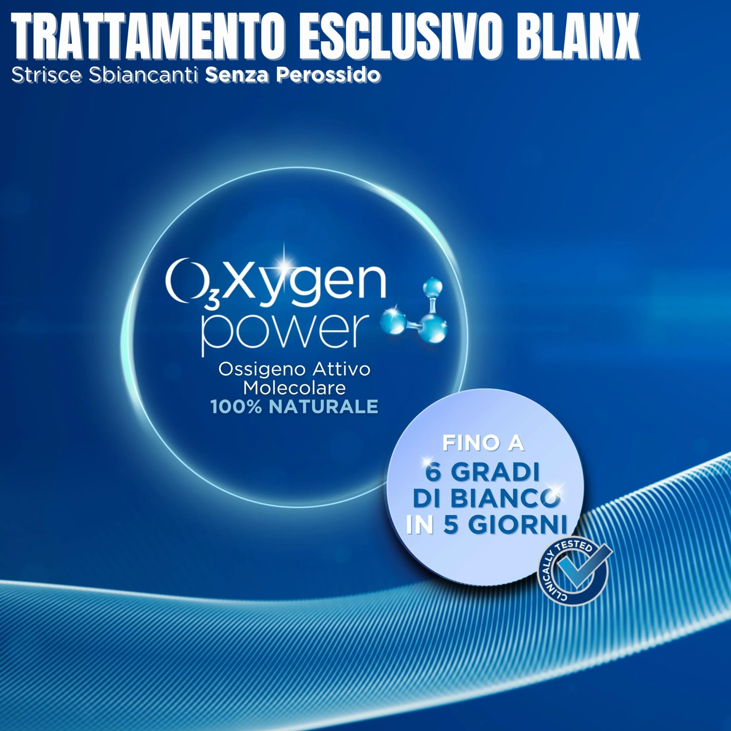 BlanX Strisce Sbiancanti O3Xygen Power Trattamento Sbiancante Ossigeno Attivo 10 Strisce