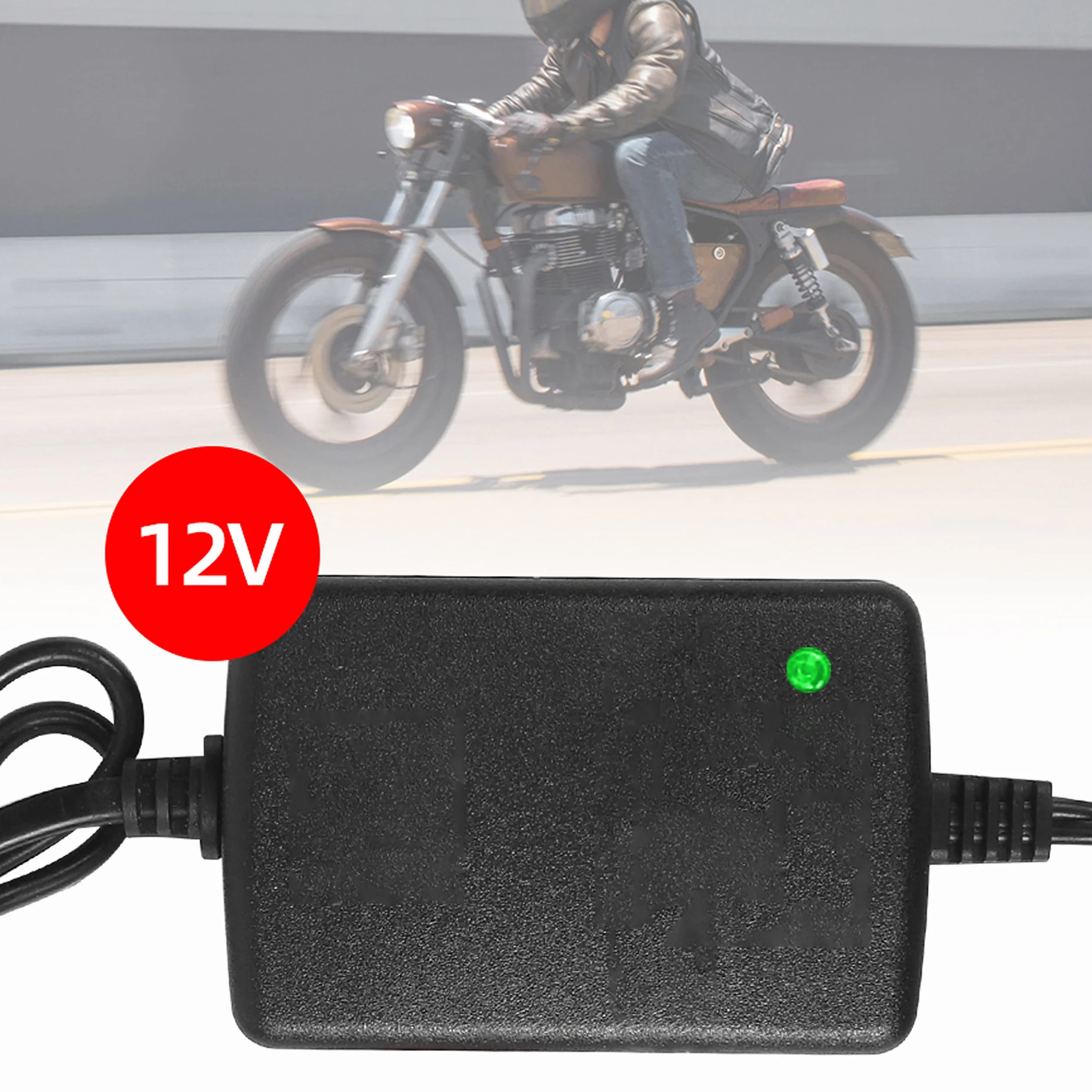 Retoo Caricabatteria da Auto 12V 1,5 A, Carica Batteria Moto, Batteria Al Gel moto, scooter, tagliaerba, barche, camion, auto, caravan, batterie auto e carica batterie, cavo di ricarica