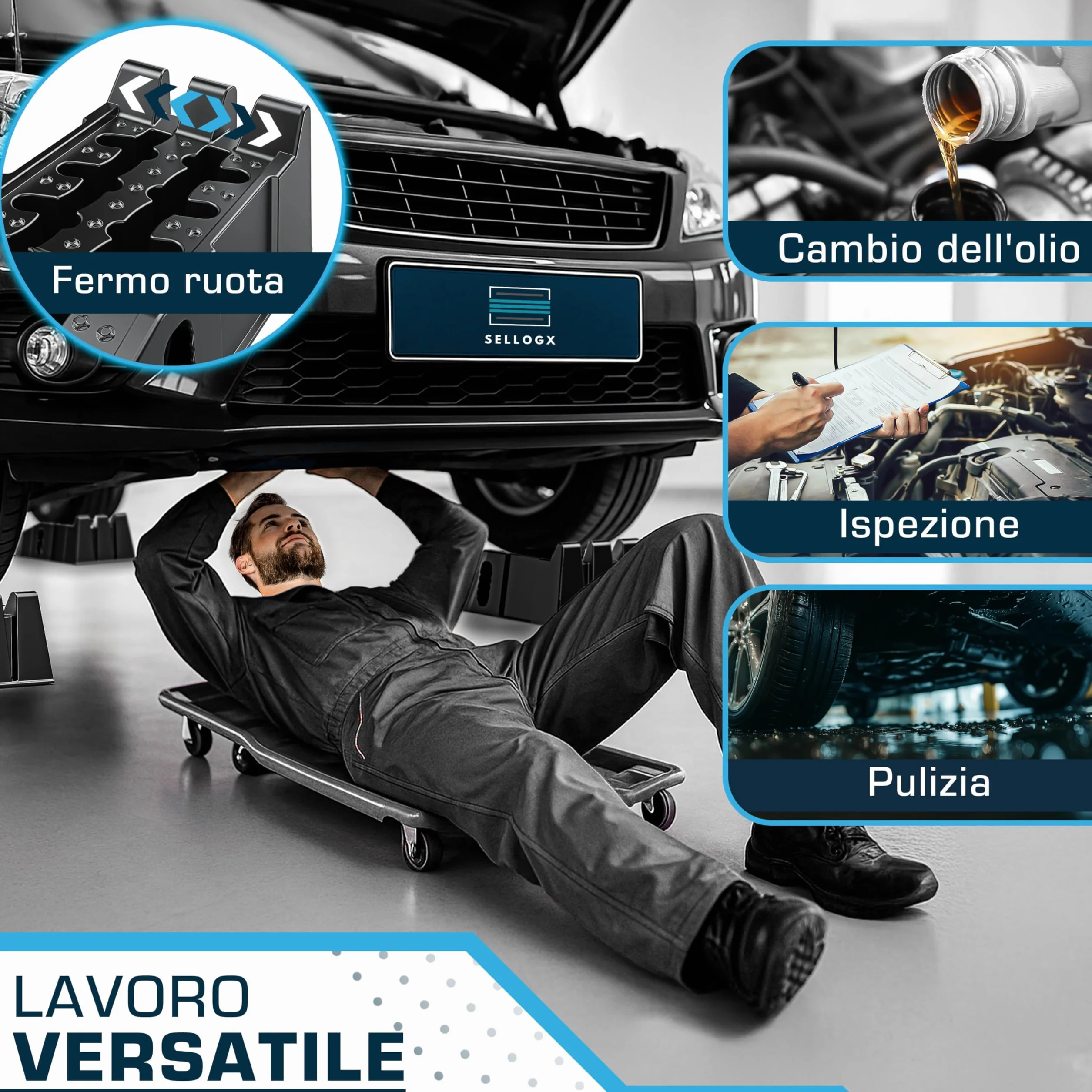 Rampe auto 2 pezzi 5t antiscivolo sollevamento per garage officina camion