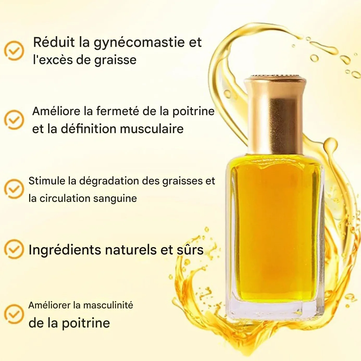 Olio D'ape Bee Venom 12ml Assorbimento Rapido Formula Naturale Rassodamento Petto Sviluppo Maschile