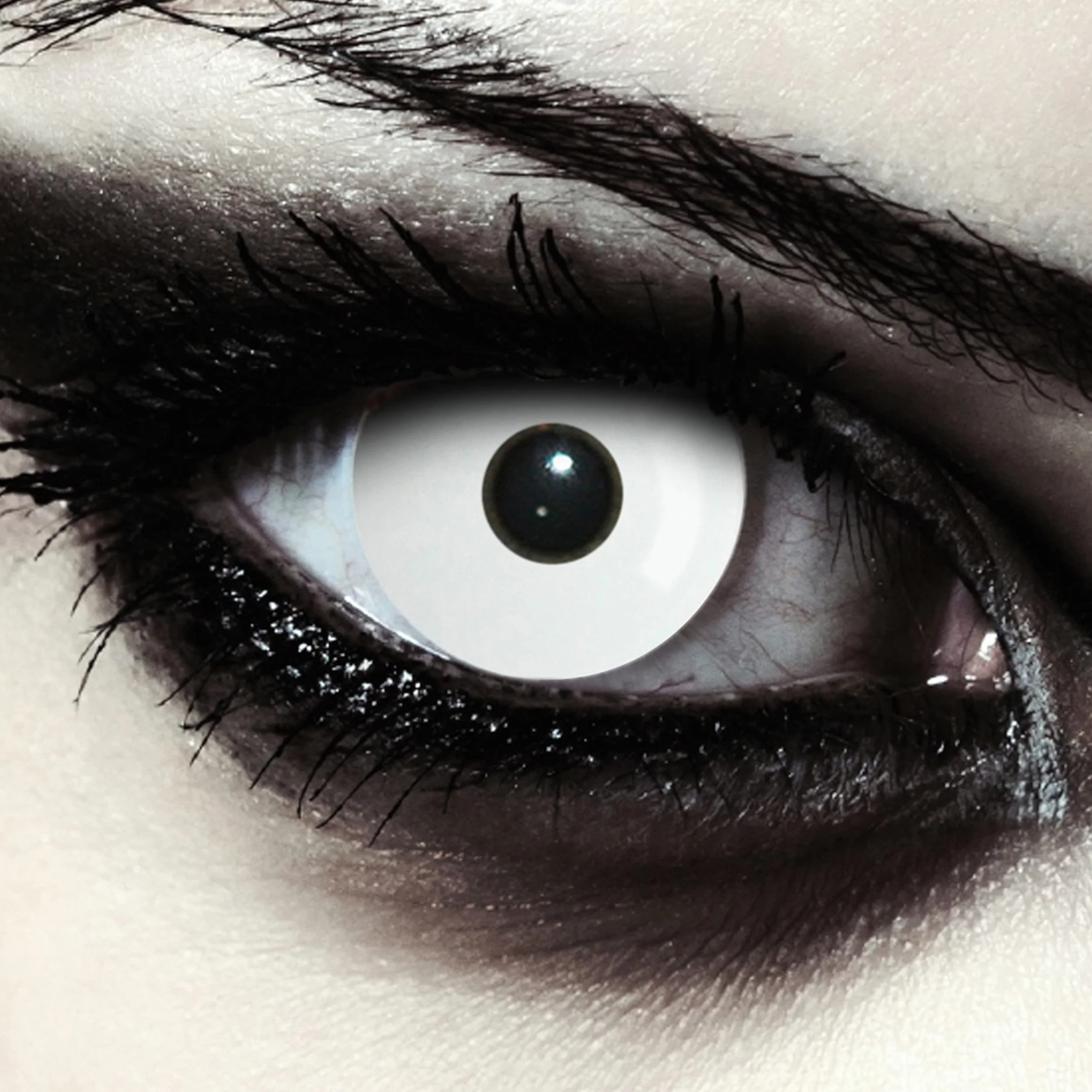 Lenti a contatto giornaliere colorate bianche Halloween zombie 1 paio 2 pezzi Whiteout 14.00 8.60