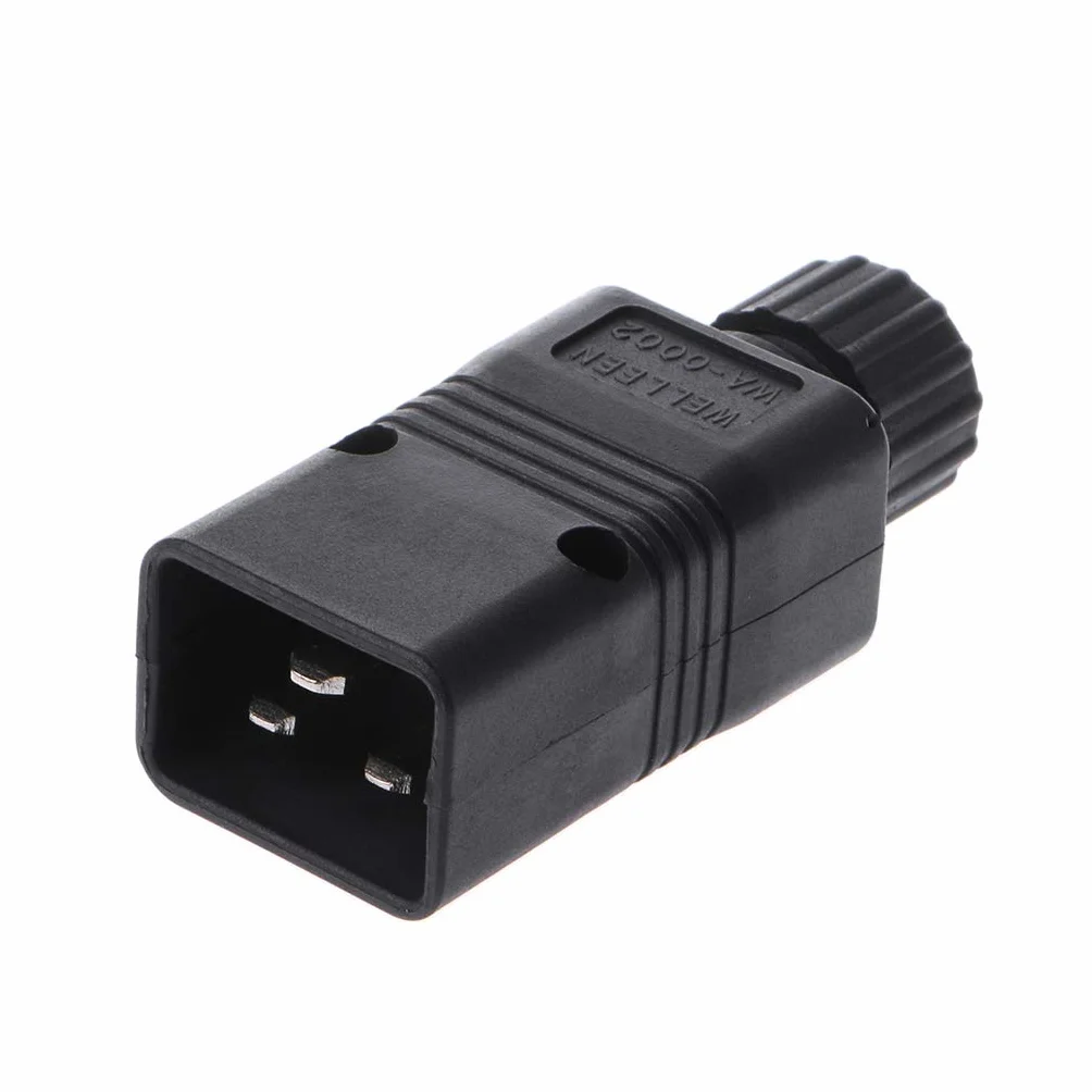 FOLODA Connettore maschio IEC C20 Spina di alimentazione Computer 16A 250V