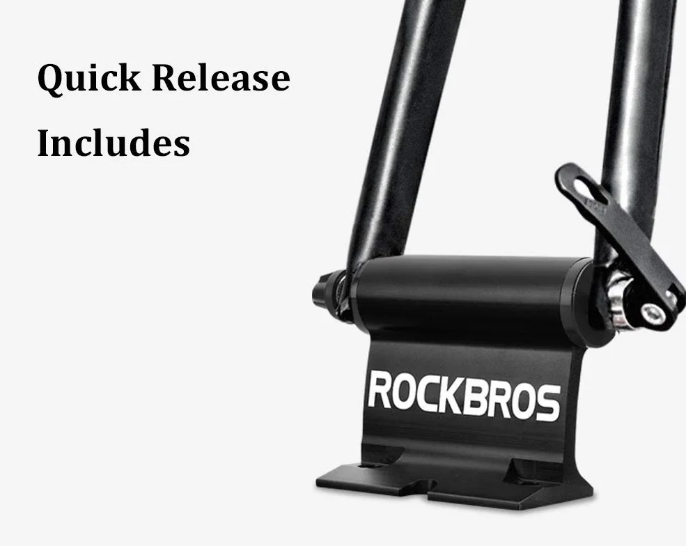 ROCKBROS Portabici per Auto SUV con Barre Portatutto, Supporto Bicicletta Sgancio Rapido